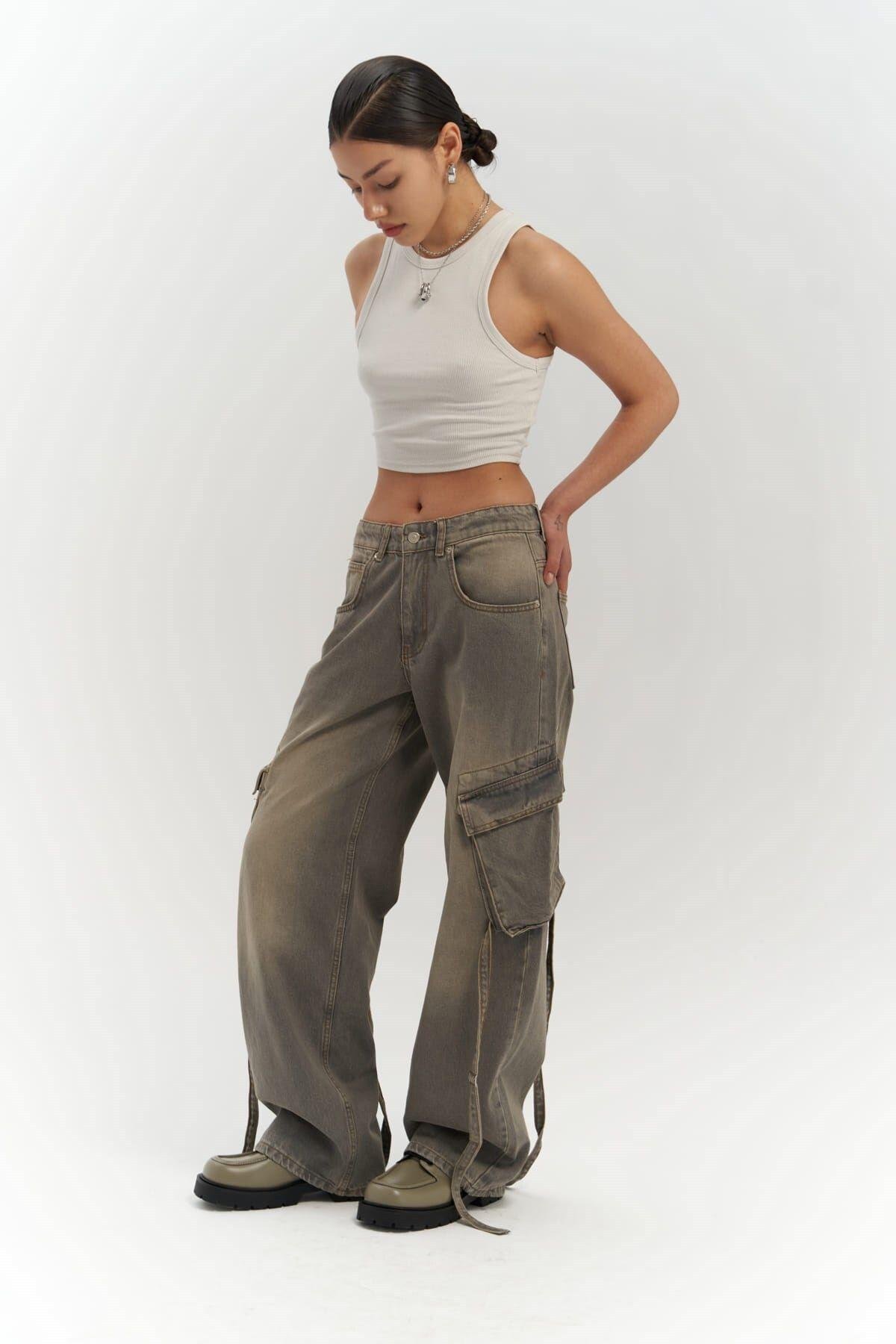 Roger Dark Gray Cargo Jeans