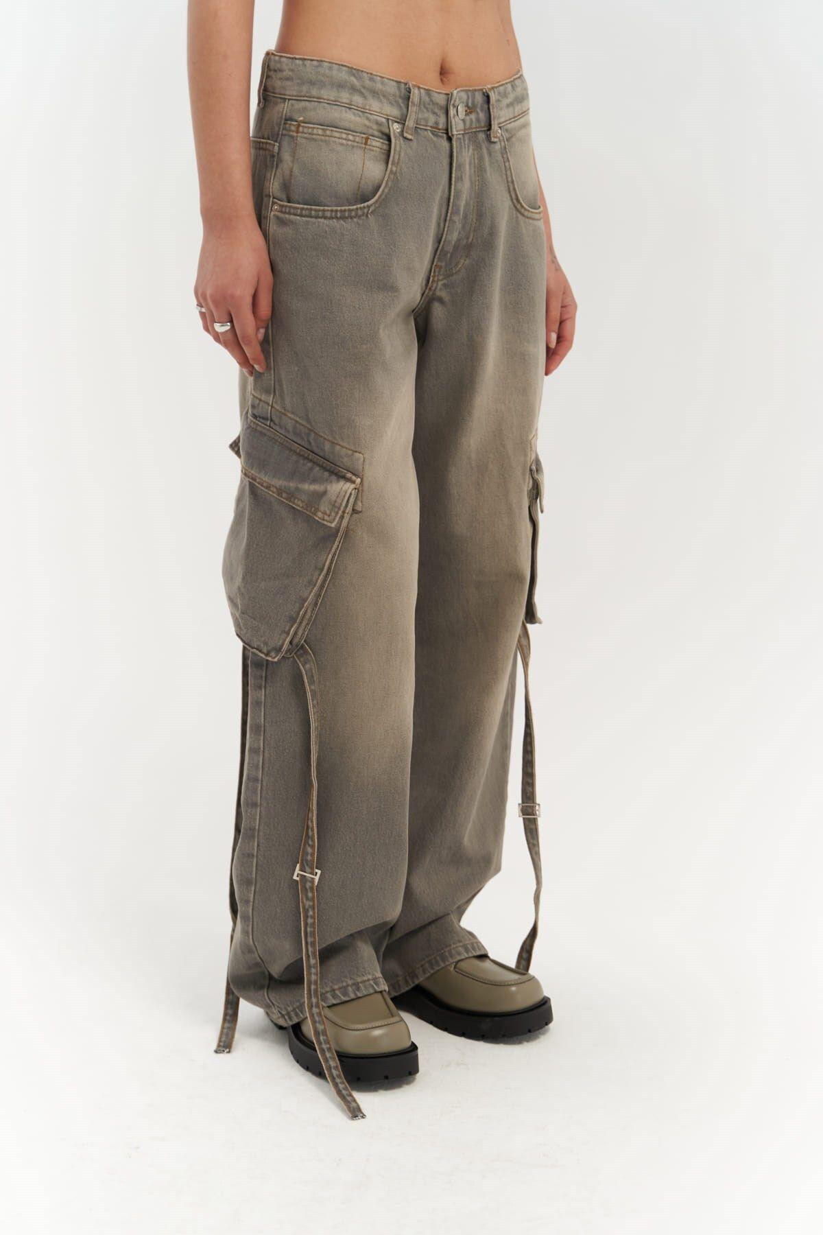 Roger Dark Gray Cargo Jeans