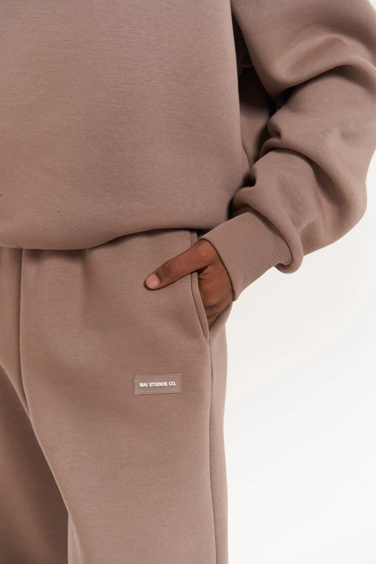 Romana Crew Neck Taupe Tracksuit