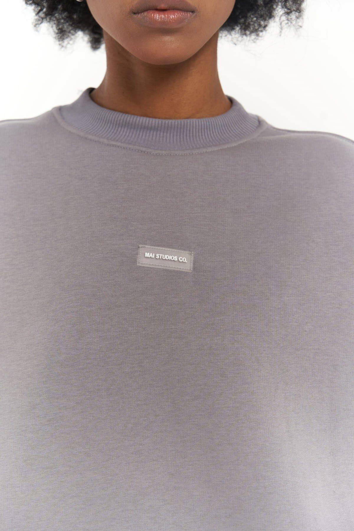 Romana Crew Neck Smoke Gray Tracksuit
