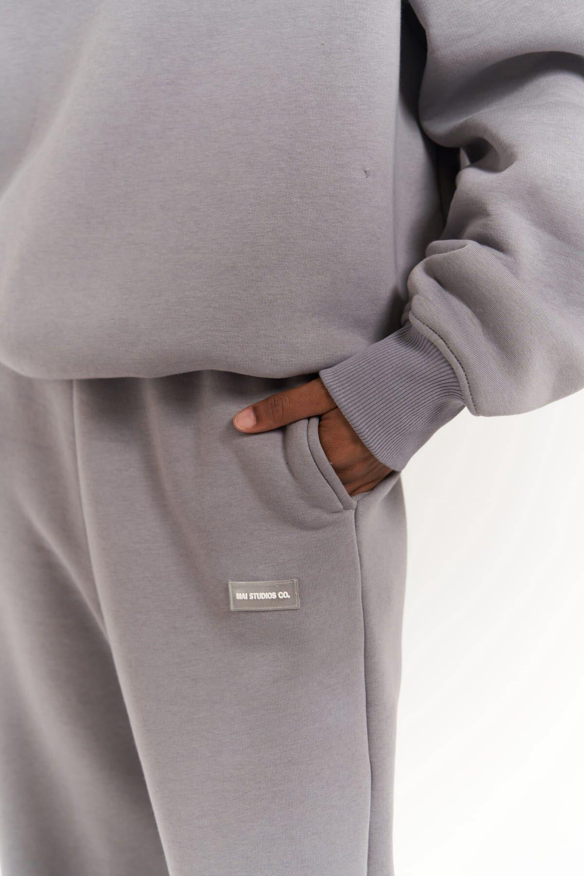 Romana Crew Neck Smoke Gray Tracksuit