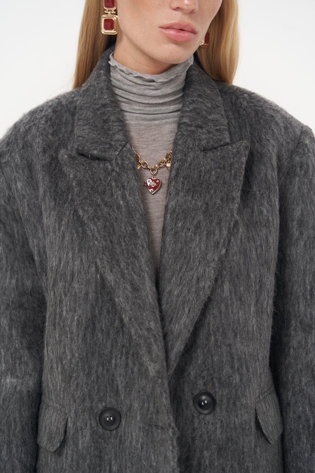 Rowling Anthracite Long Coat 