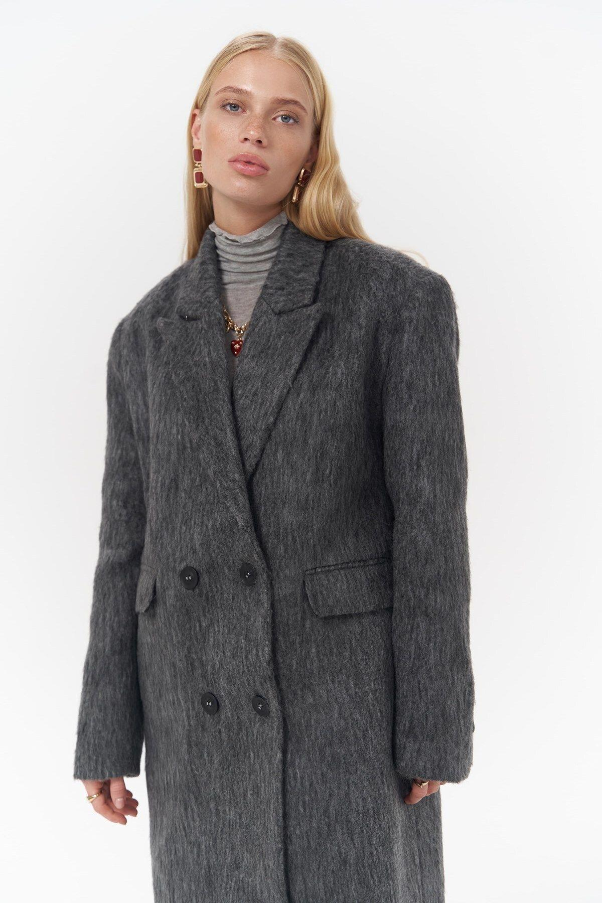 Rowling Anthracite Long Coat 