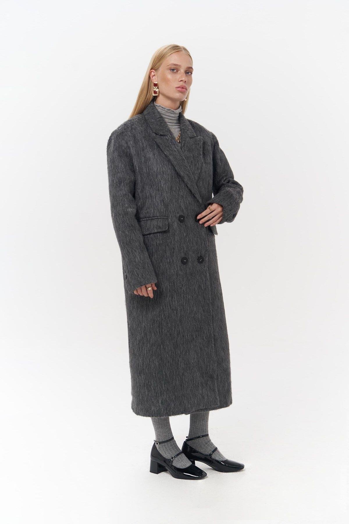 Rowling Anthracite Long Coat 