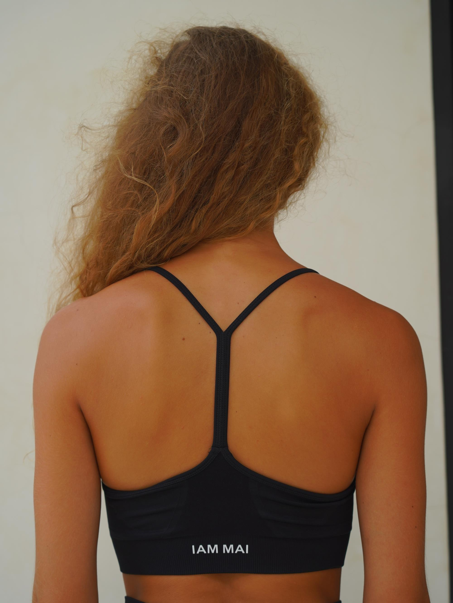 Rufus Siyah Destekli Spor Sütyeni