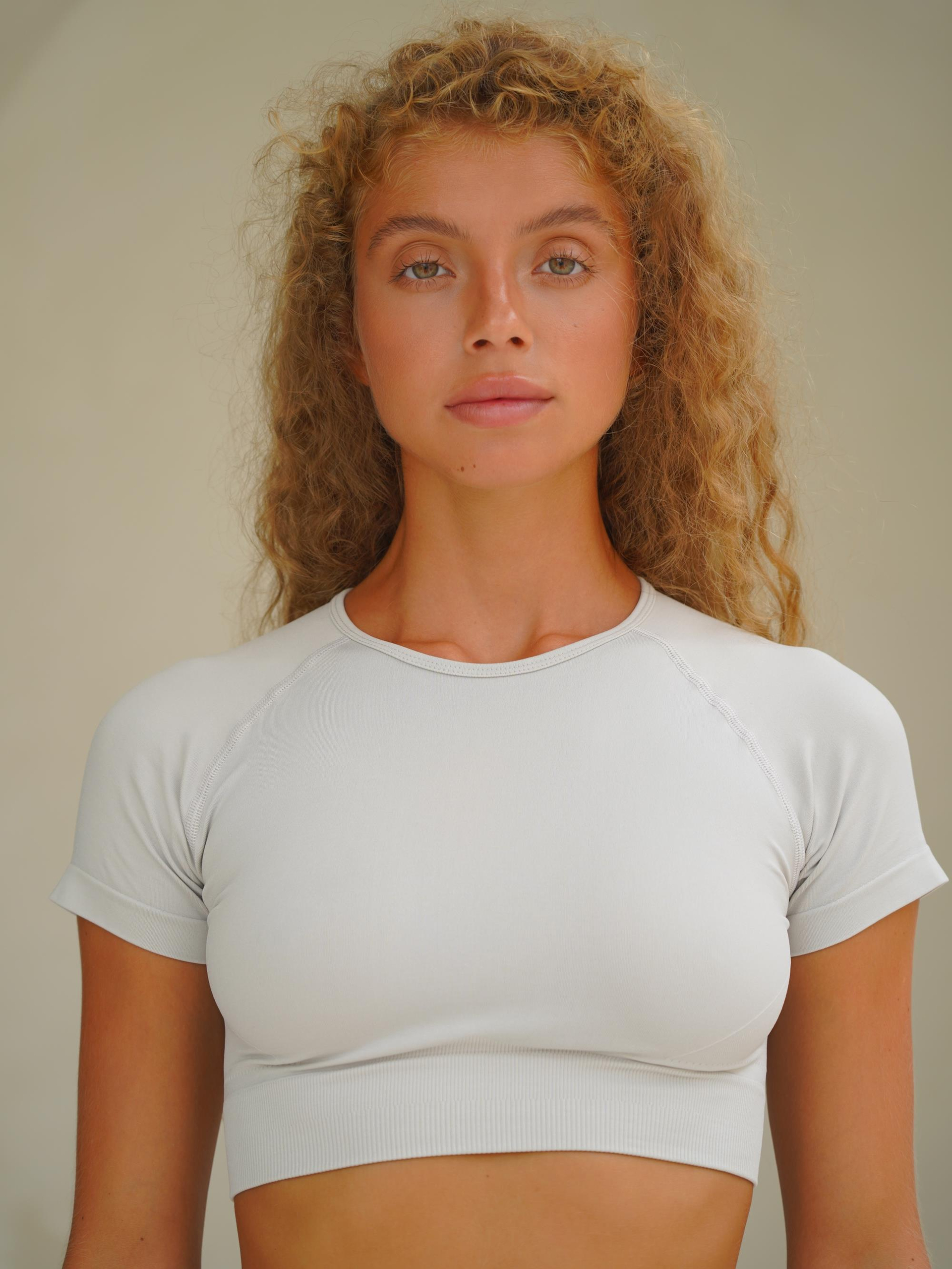 Rufus Taş Kısa Kollu Crop Top