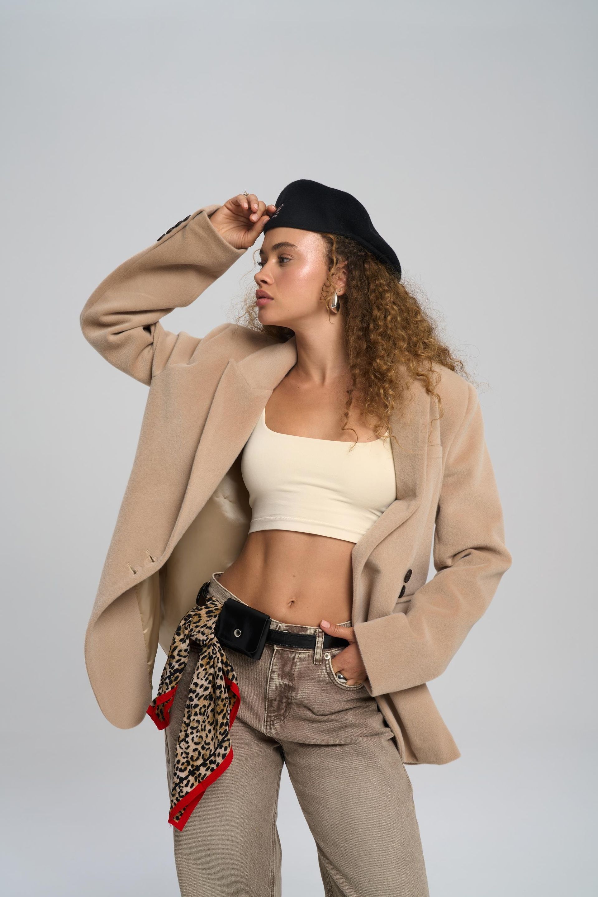 Runa Oversize Bej Blazer