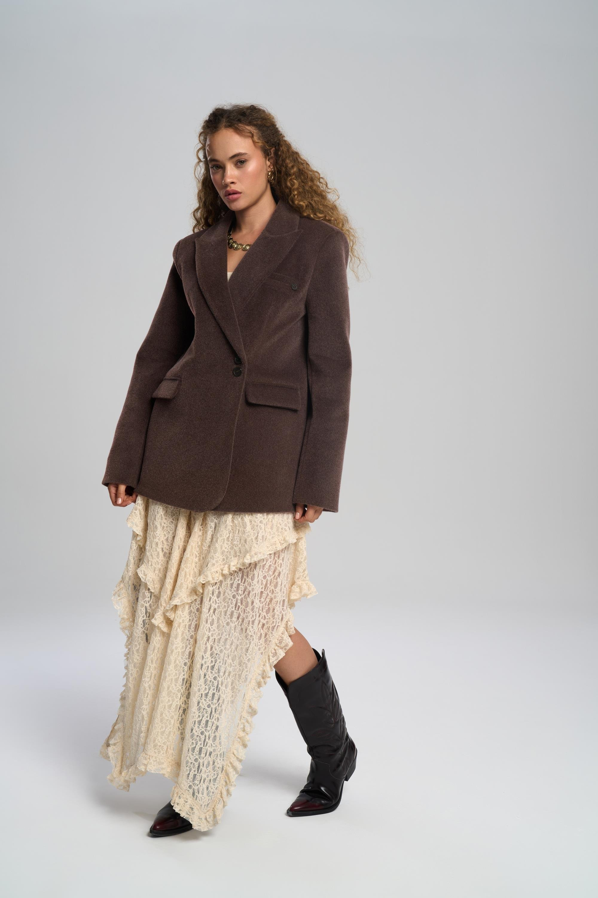 Runa Oversize Kahve Blazer