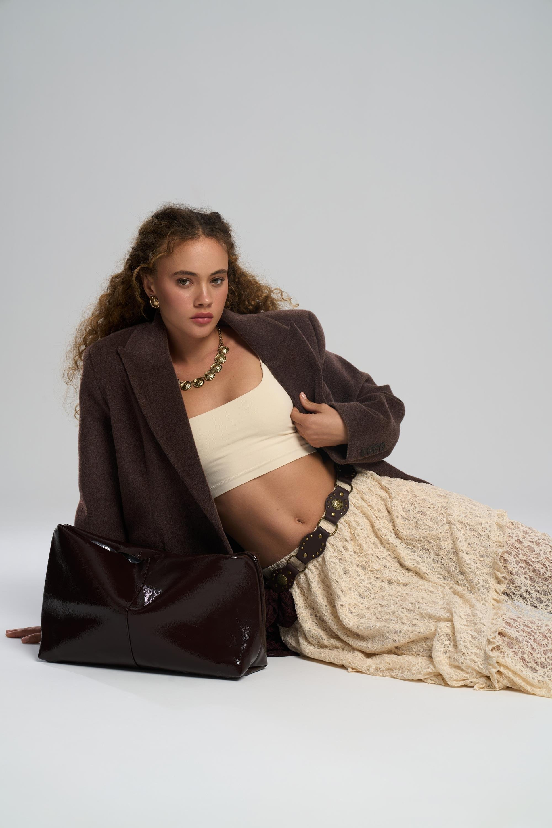 Runa Oversize Kahve Blazer