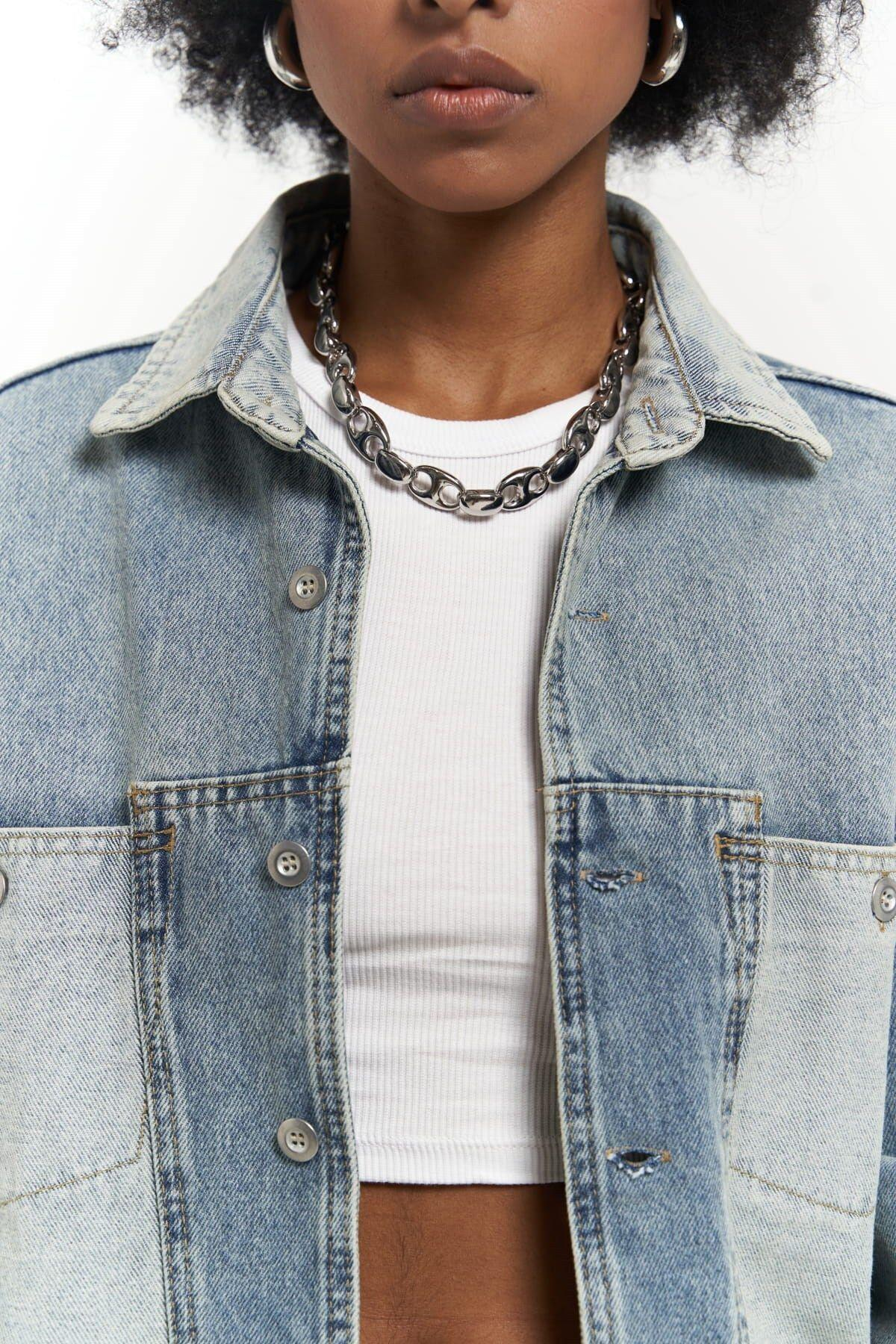 Saadrian Blue Unisex Denim Jacket 