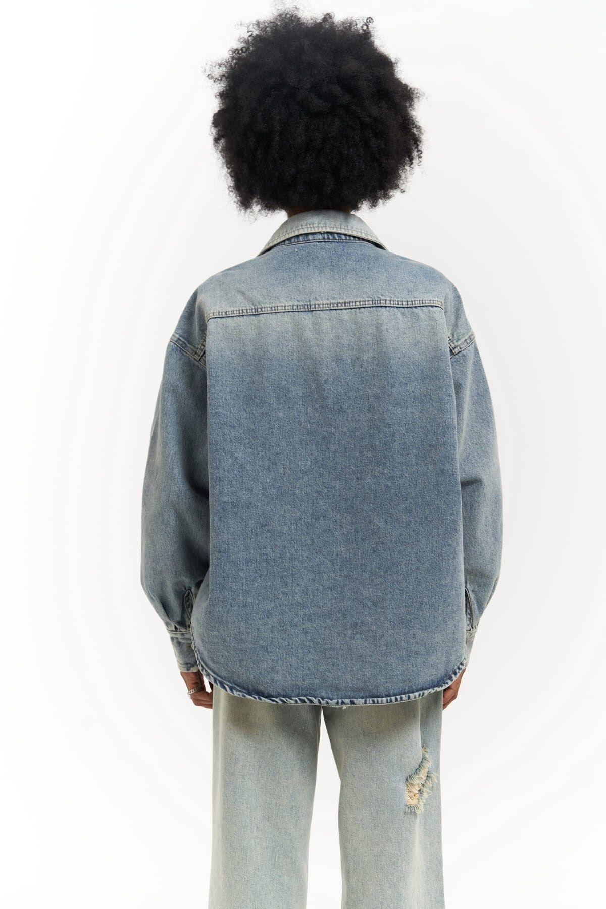Saadrian Blue Unisex Denim Jacket 
