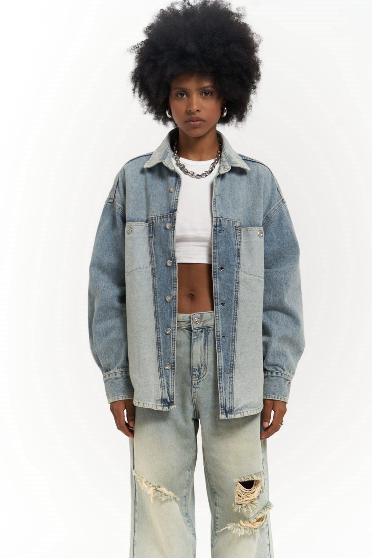 Saadrian Blue Unisex Denim Jacket 