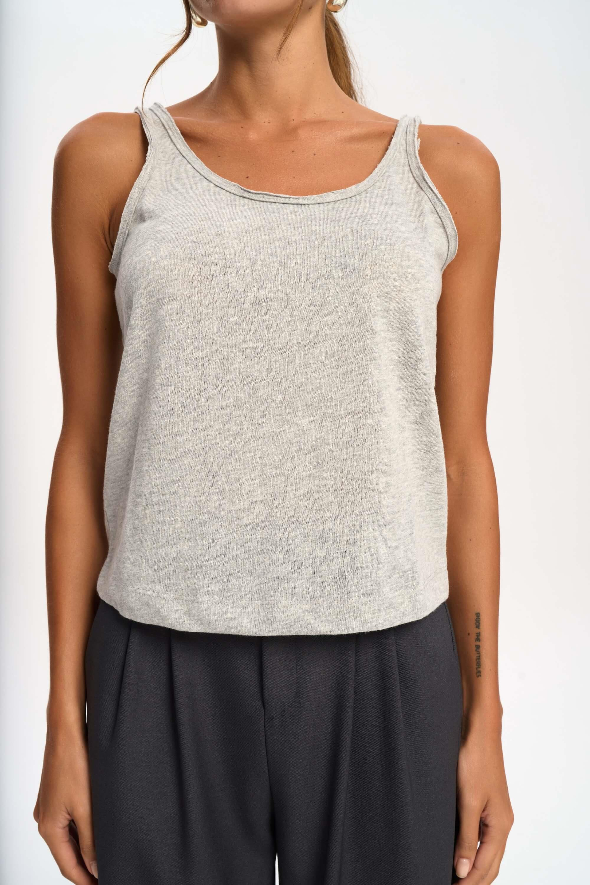 Salnor Basic Gray Crop