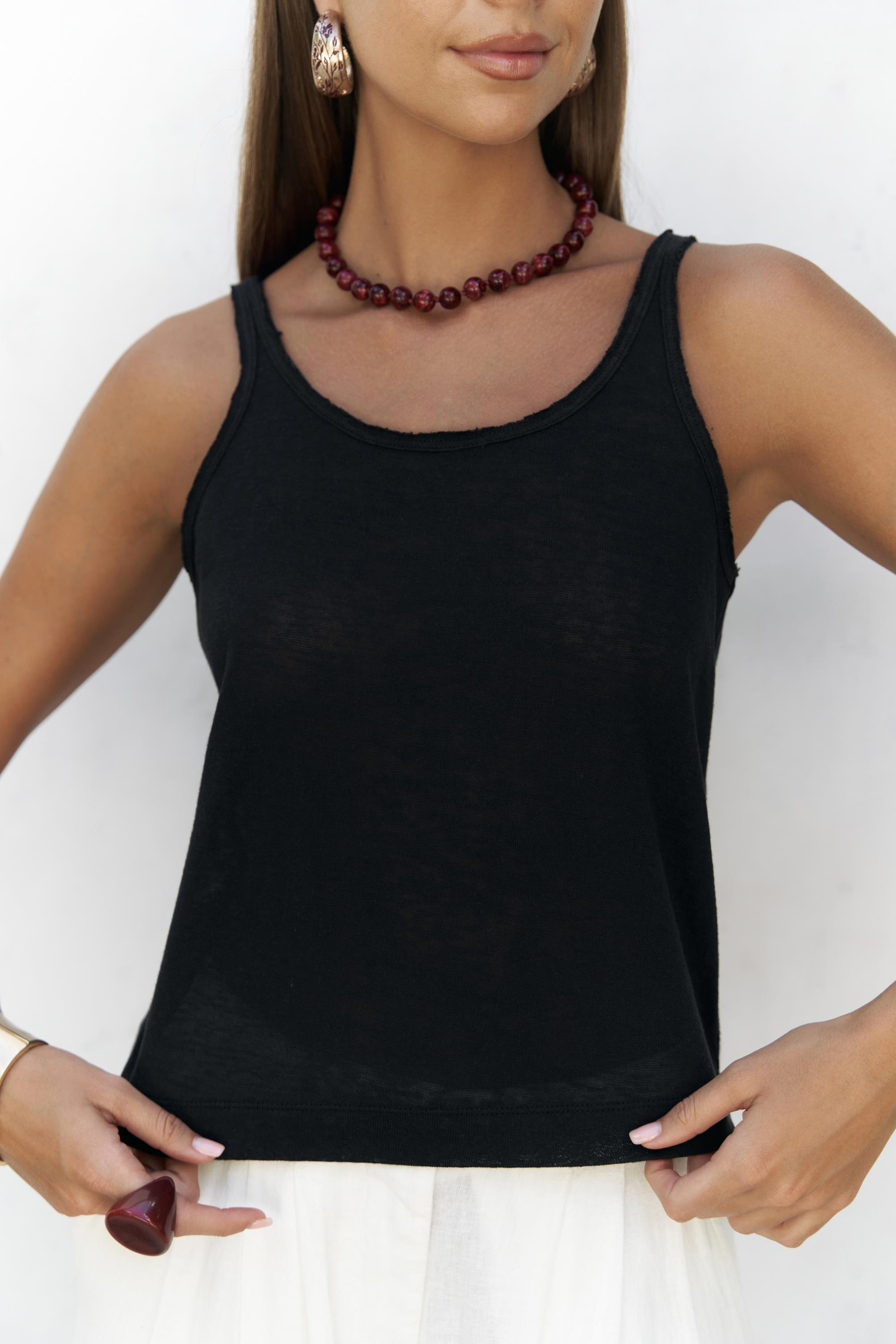 Salnor Basic Siyah Crop