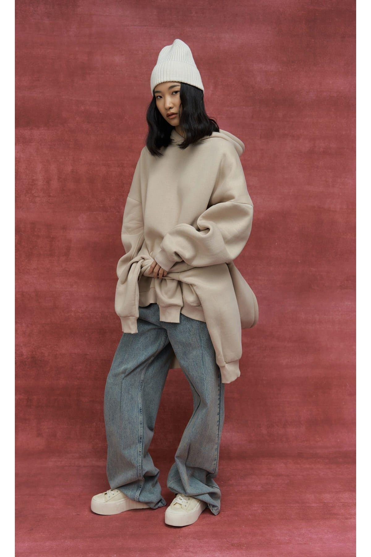 Sawyer Kemik Oversize Hoodie Sweatshirt