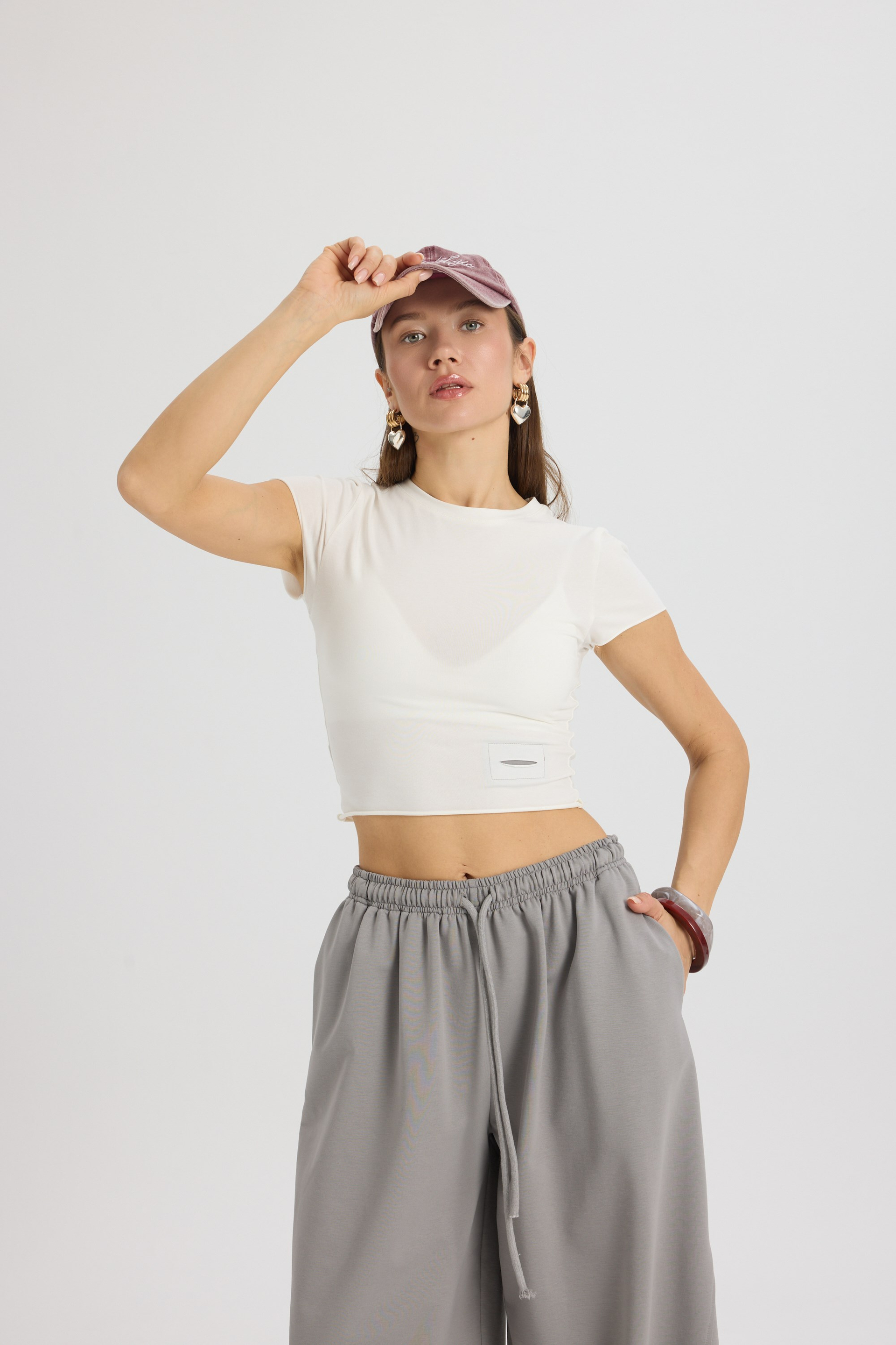 Scarlet Duman Crop Eşofman Takım