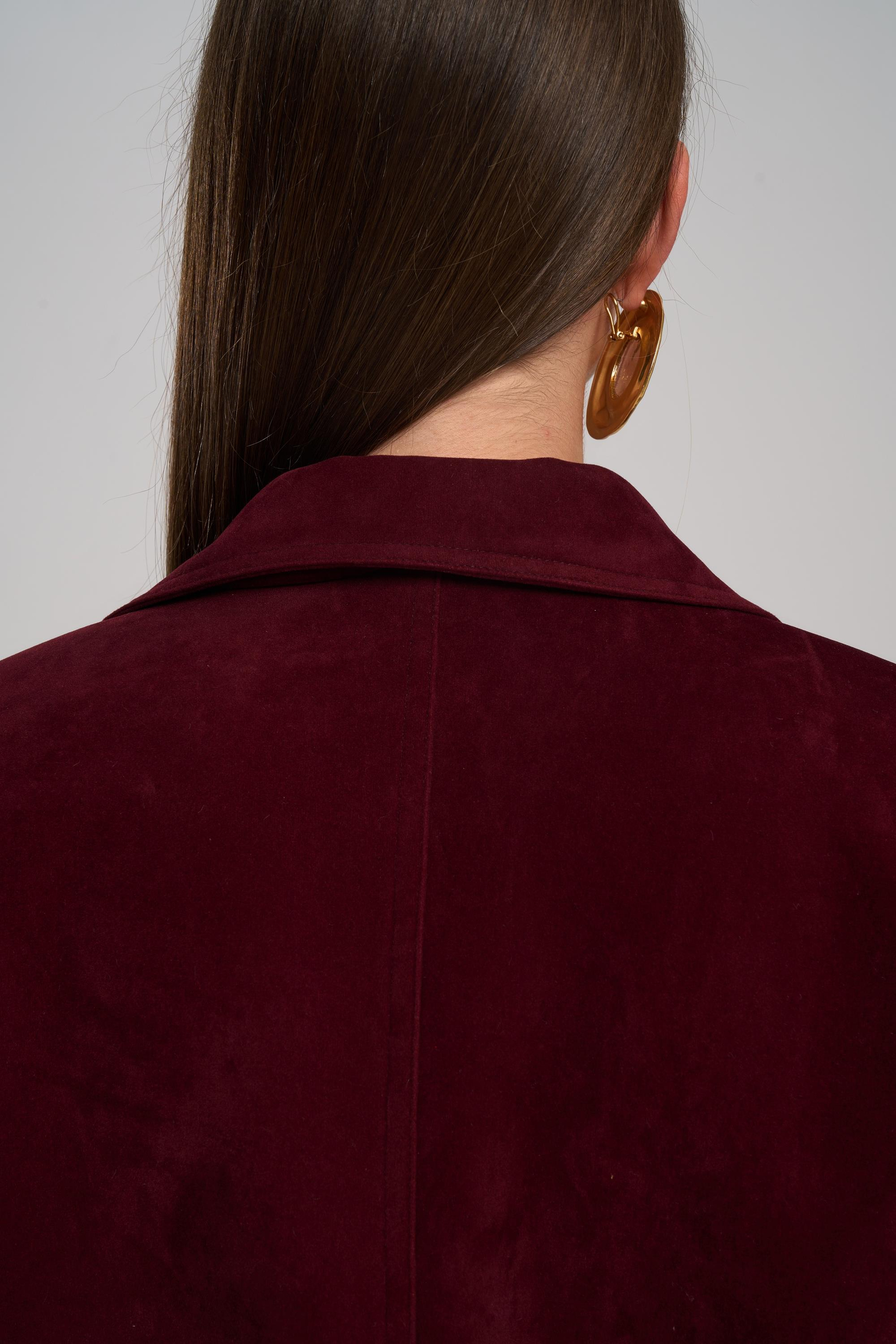 Selva Masculine Uzun Bordo Trençkot