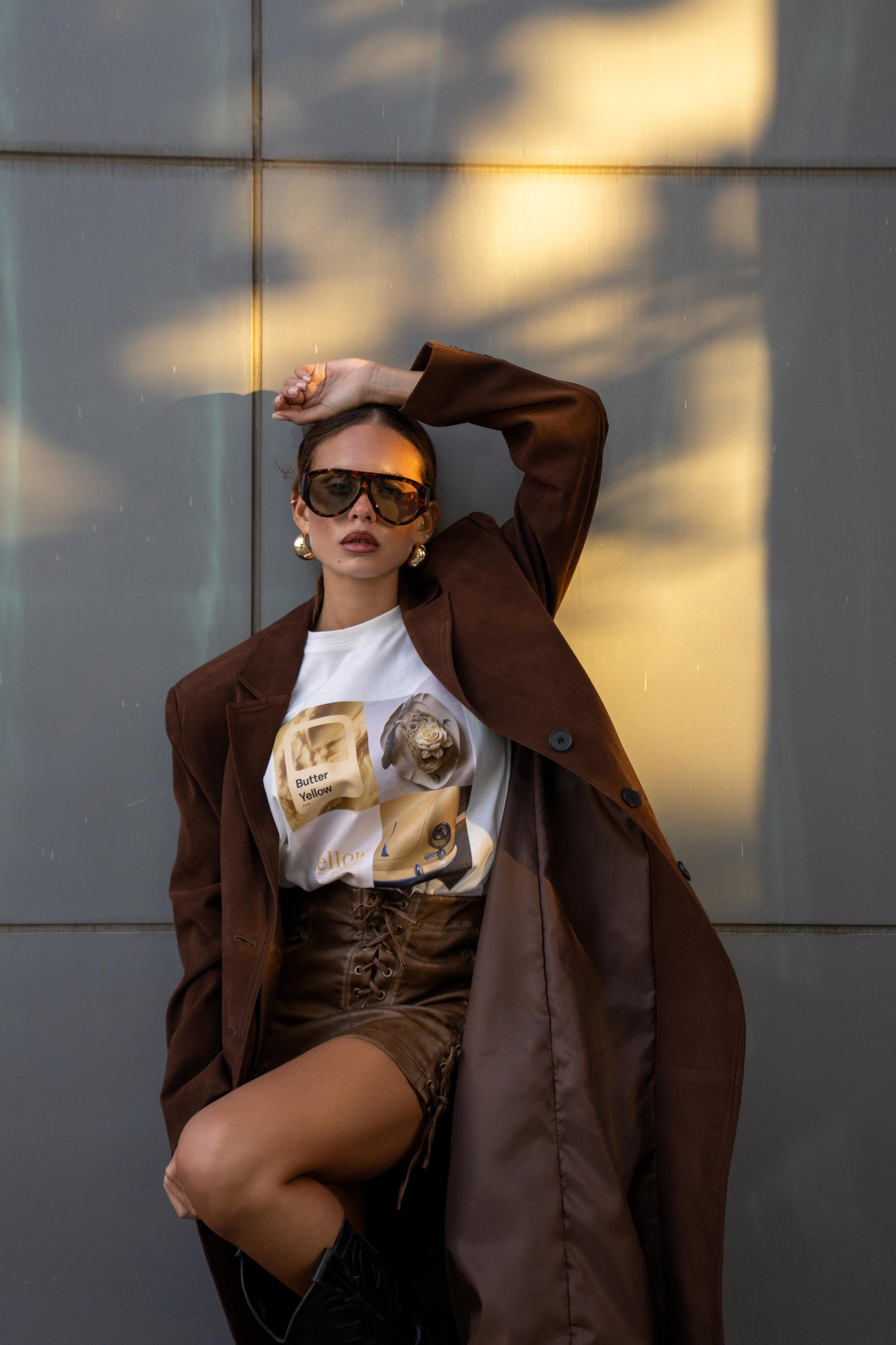 Selva Masculine Uzun Kahve Trençkot