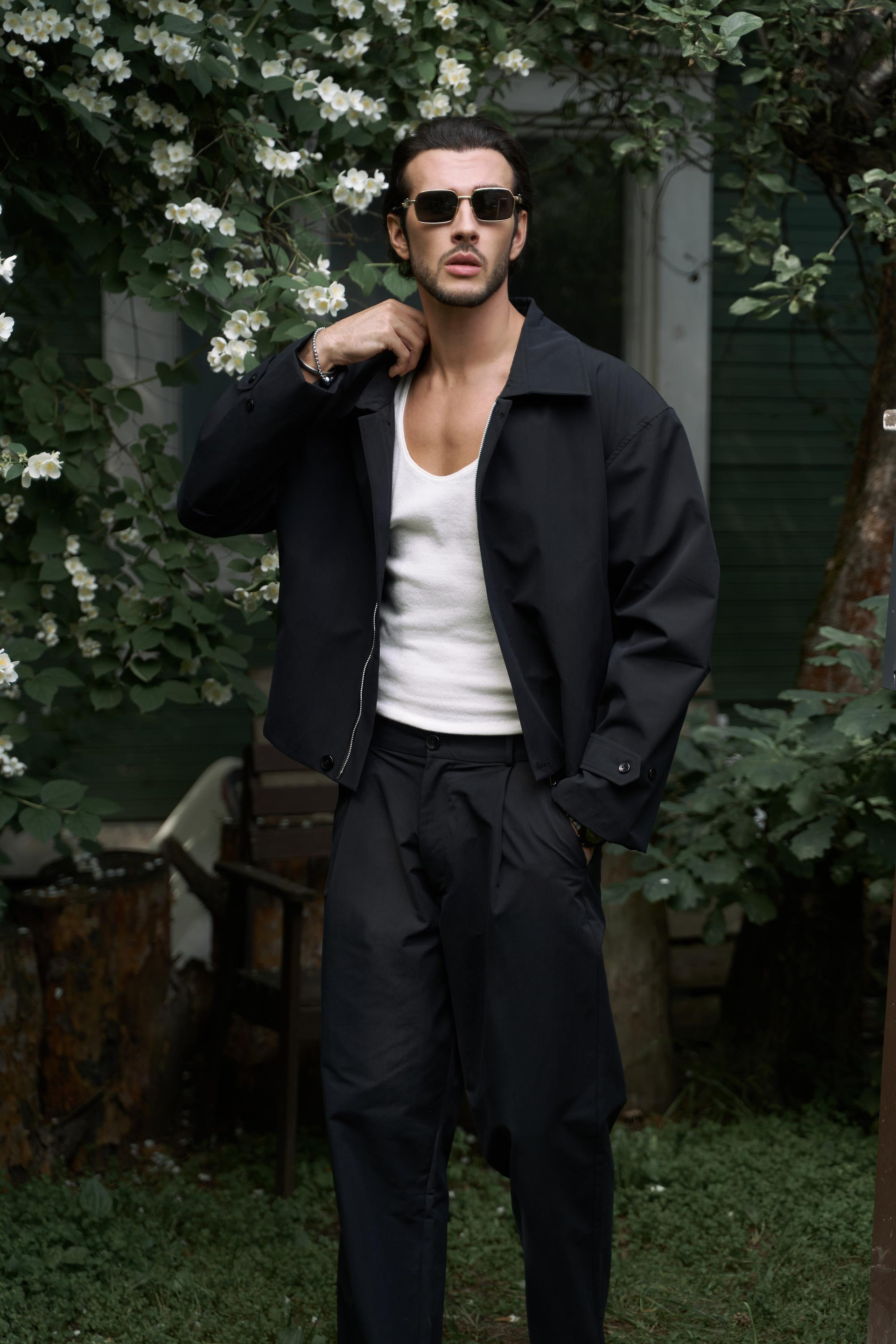 Sergio Düğmeli Siyah Erkek Pantolon