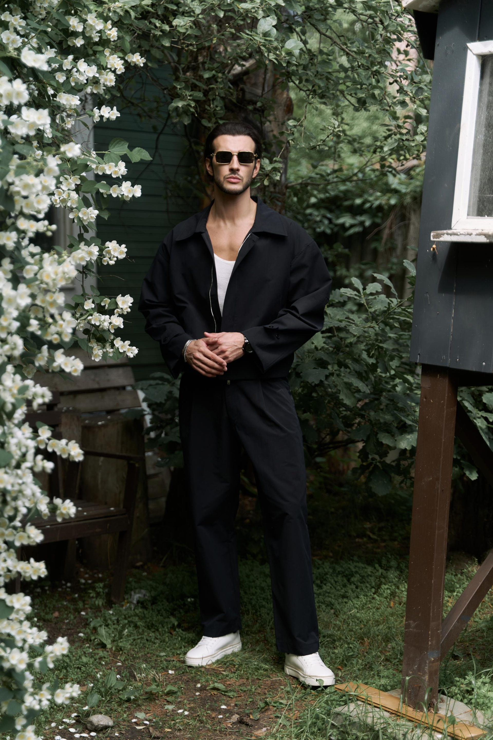 Sergio Kemer Detay Siyah Erkek Ceket