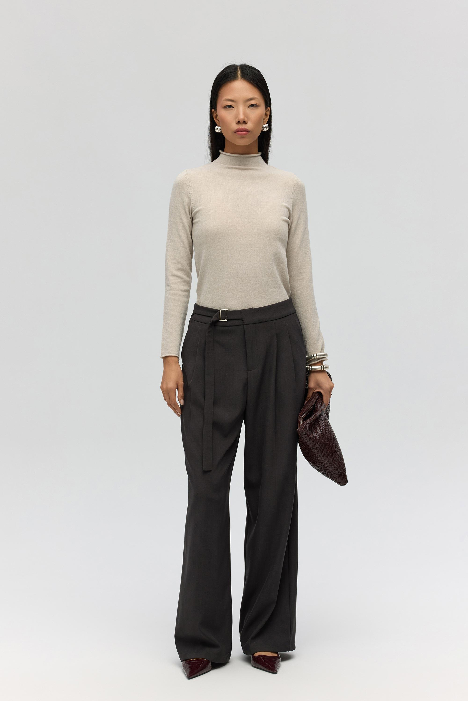 Serina Balıkçı Yaka Taş İnce Triko