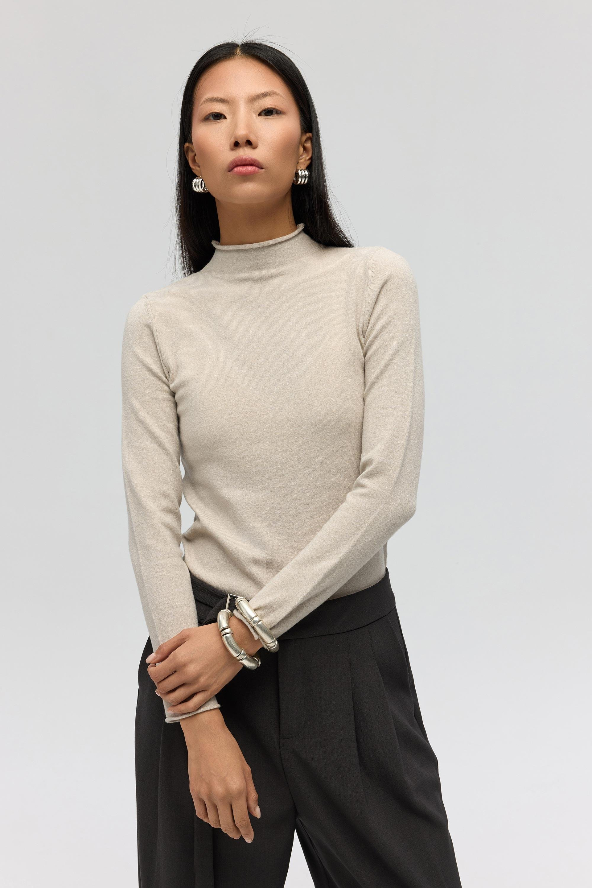 Serina Balıkçı Yaka Taş İnce Triko