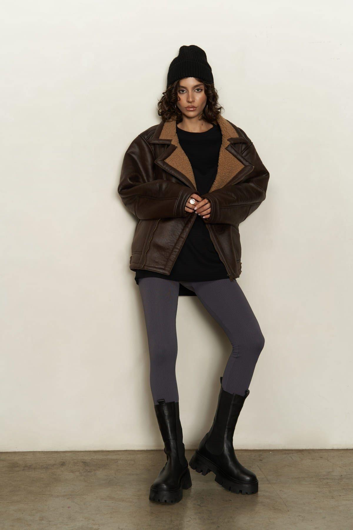 Shelby Dark Brown Coat