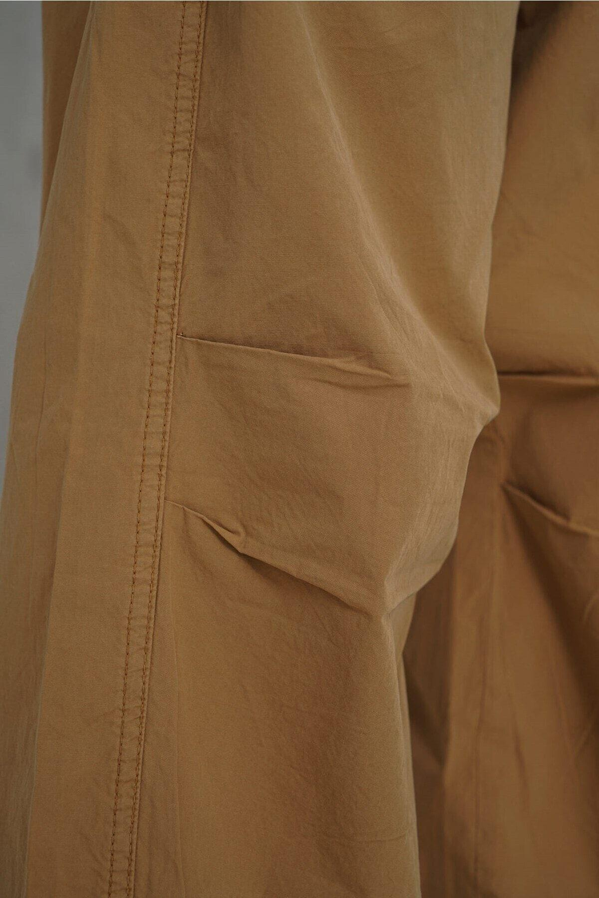 Mai Collection Simone Light Brown Cargo Trousers