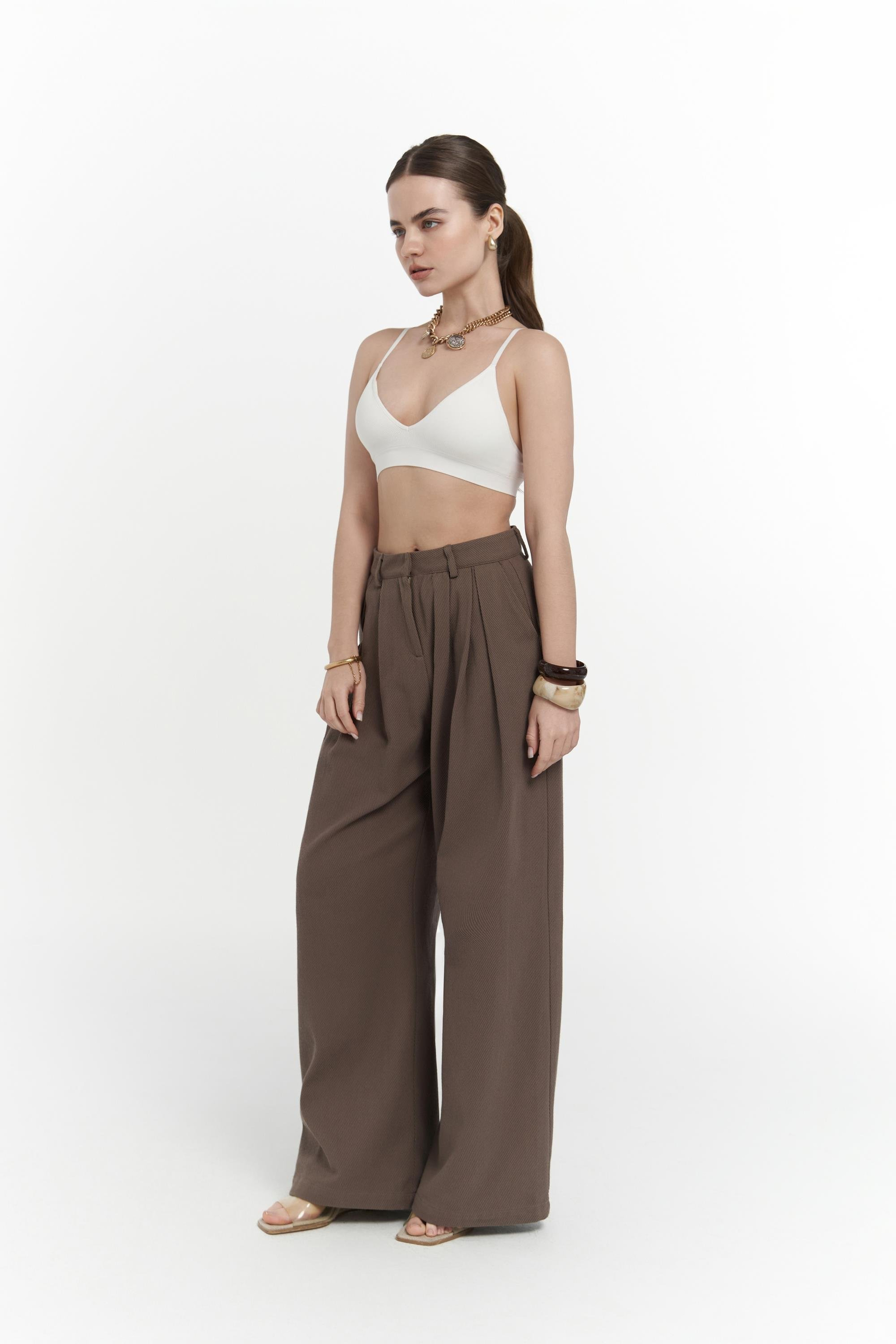 Sorrenio Açık Kahve Yelek Pantolon Takım