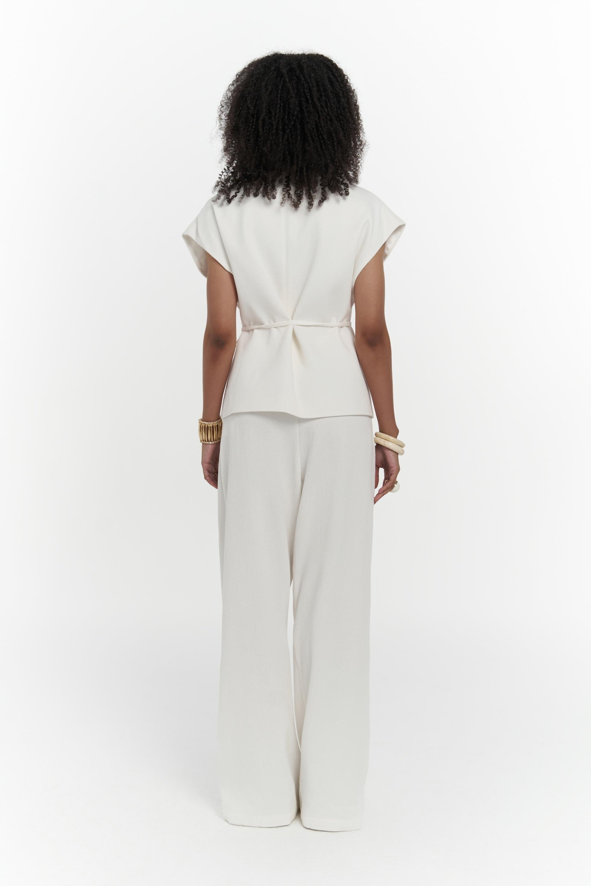 Sorrenio Ekru Yelek Pantolon Takım