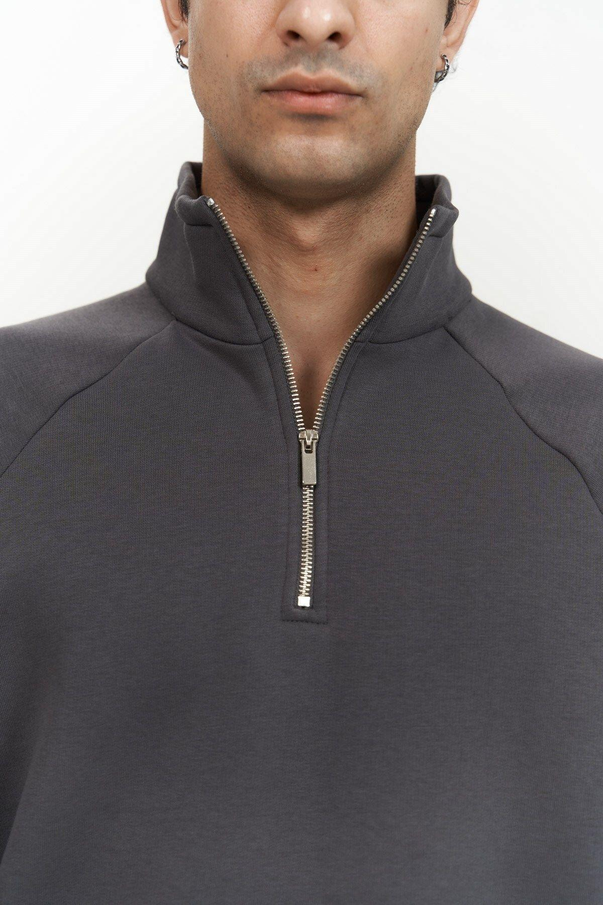 Stephen Fermuarlı Antrasit Erkek Eşofman Takım