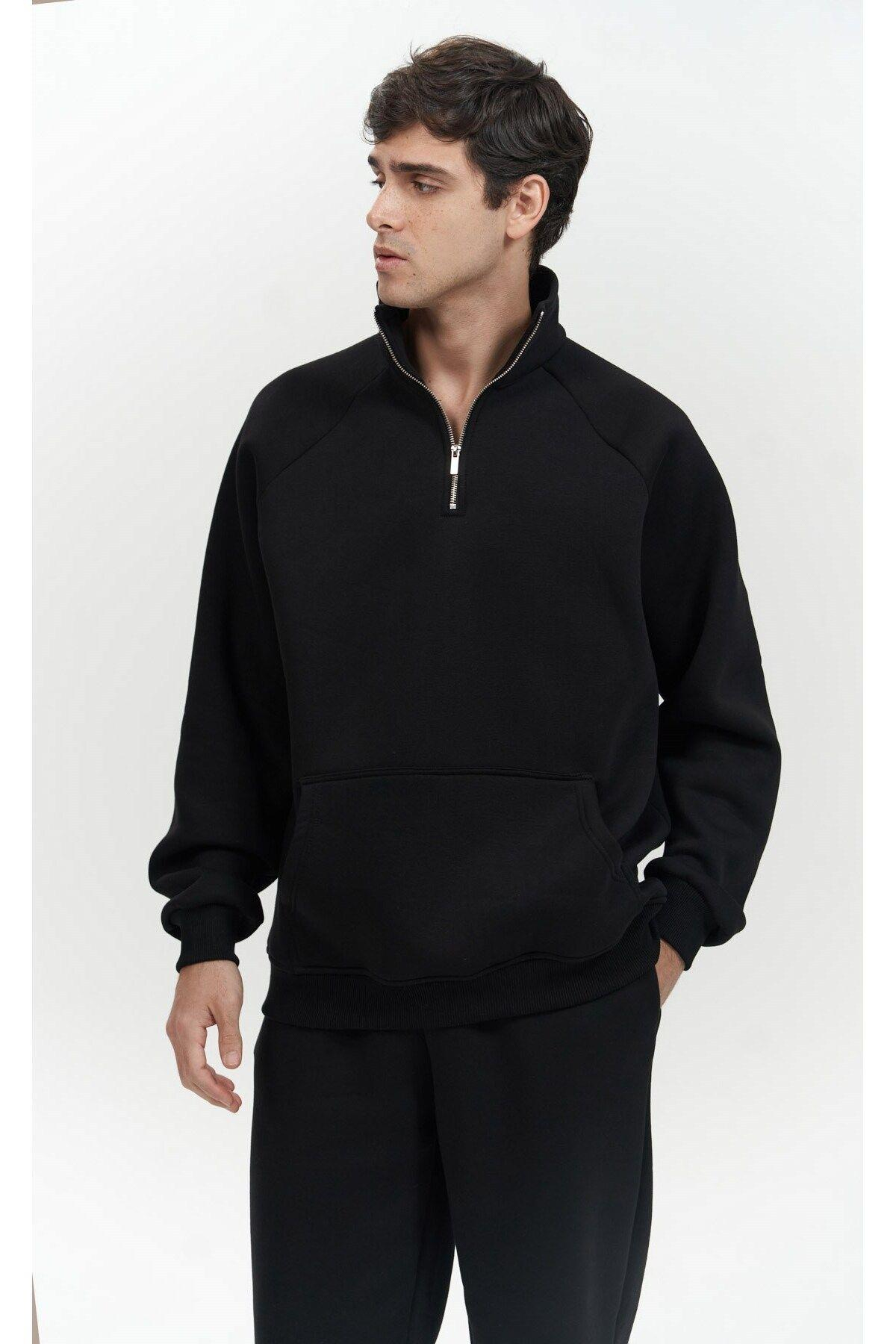 Stephen Men's Zip-Up Black Tracksuit