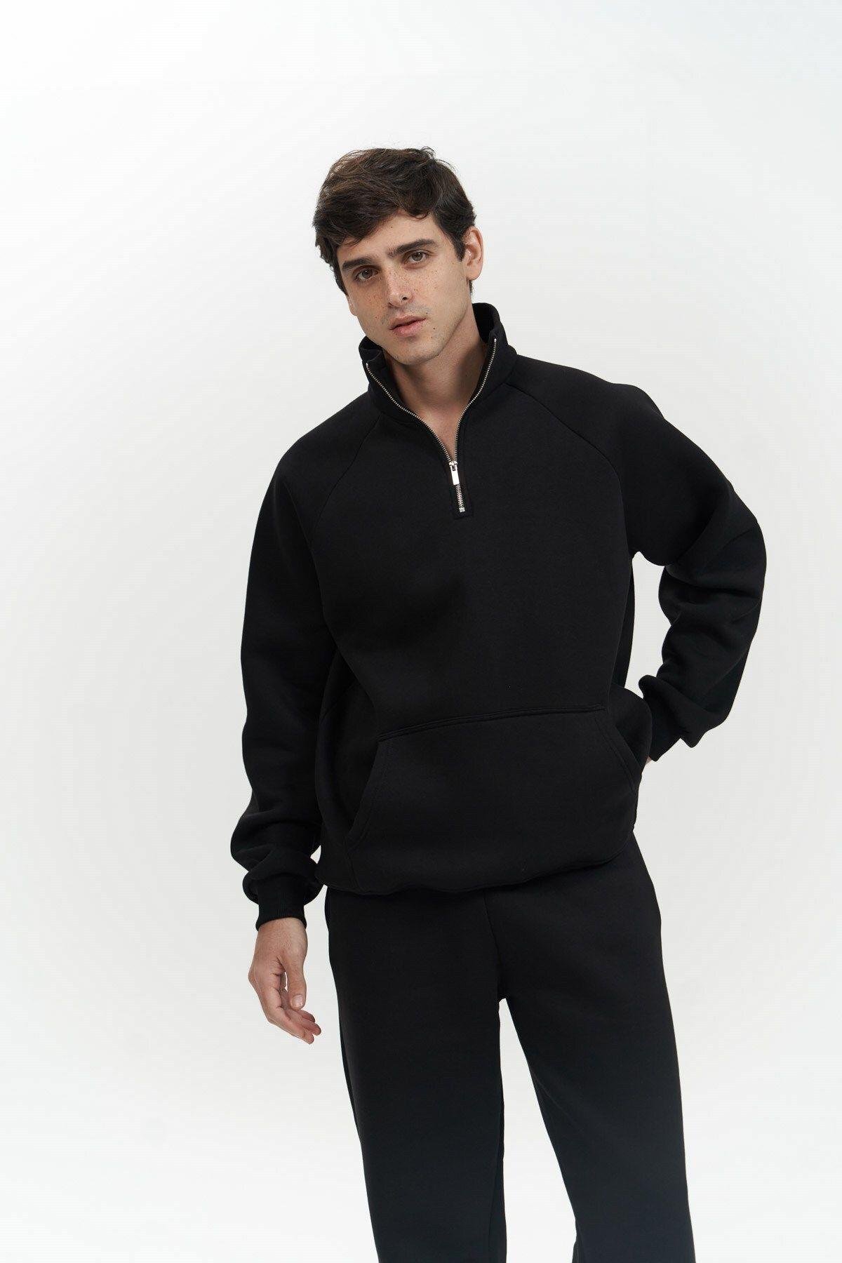 Stephen Men's Zip-Up Black Tracksuit