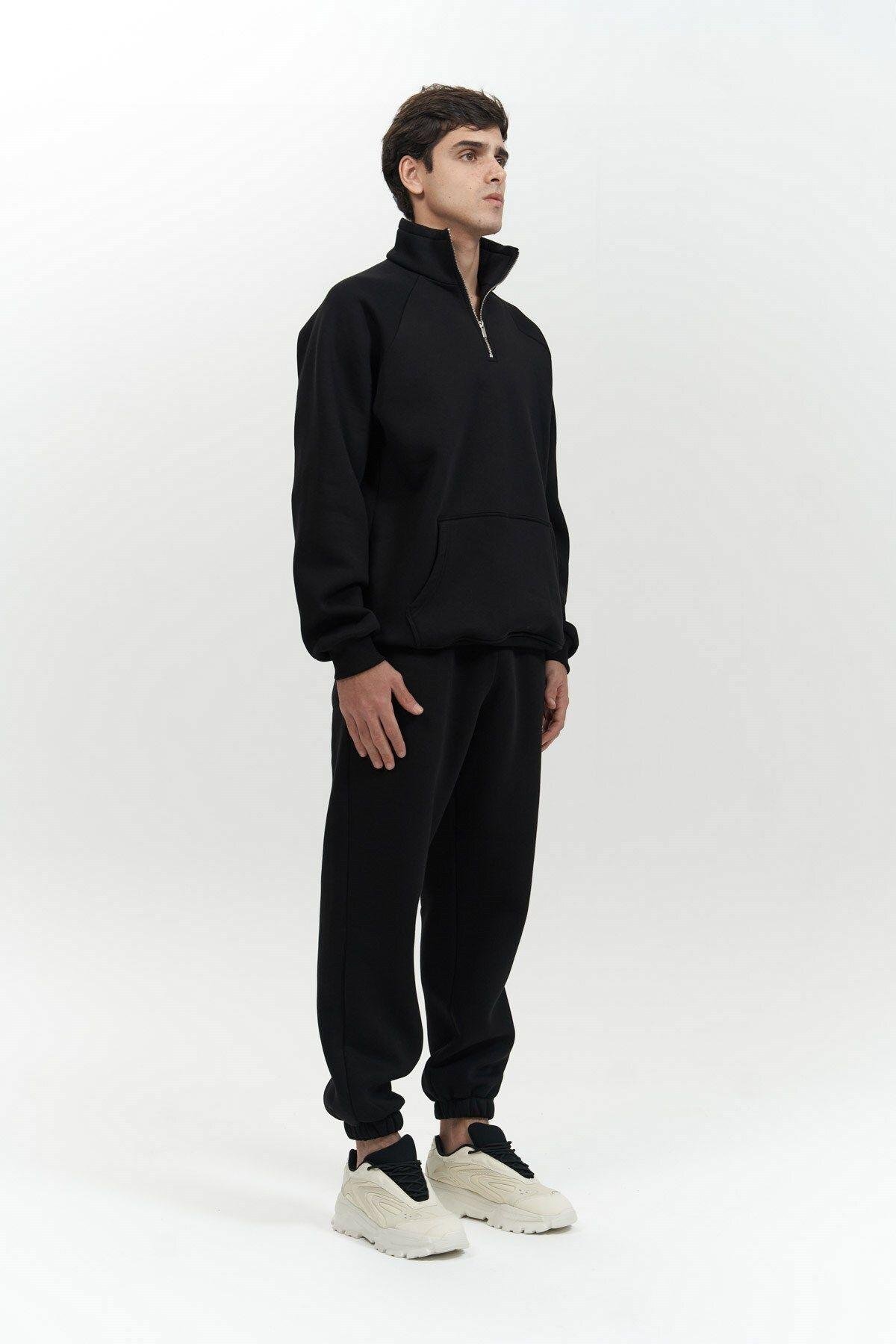 Stephen Men's Zip-Up Black Tracksuit