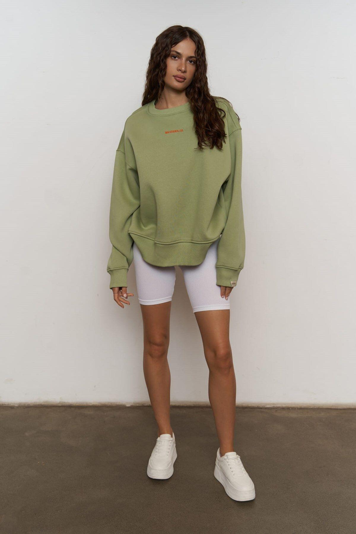 Street Studios Almond Green Oversize Sweatshirt