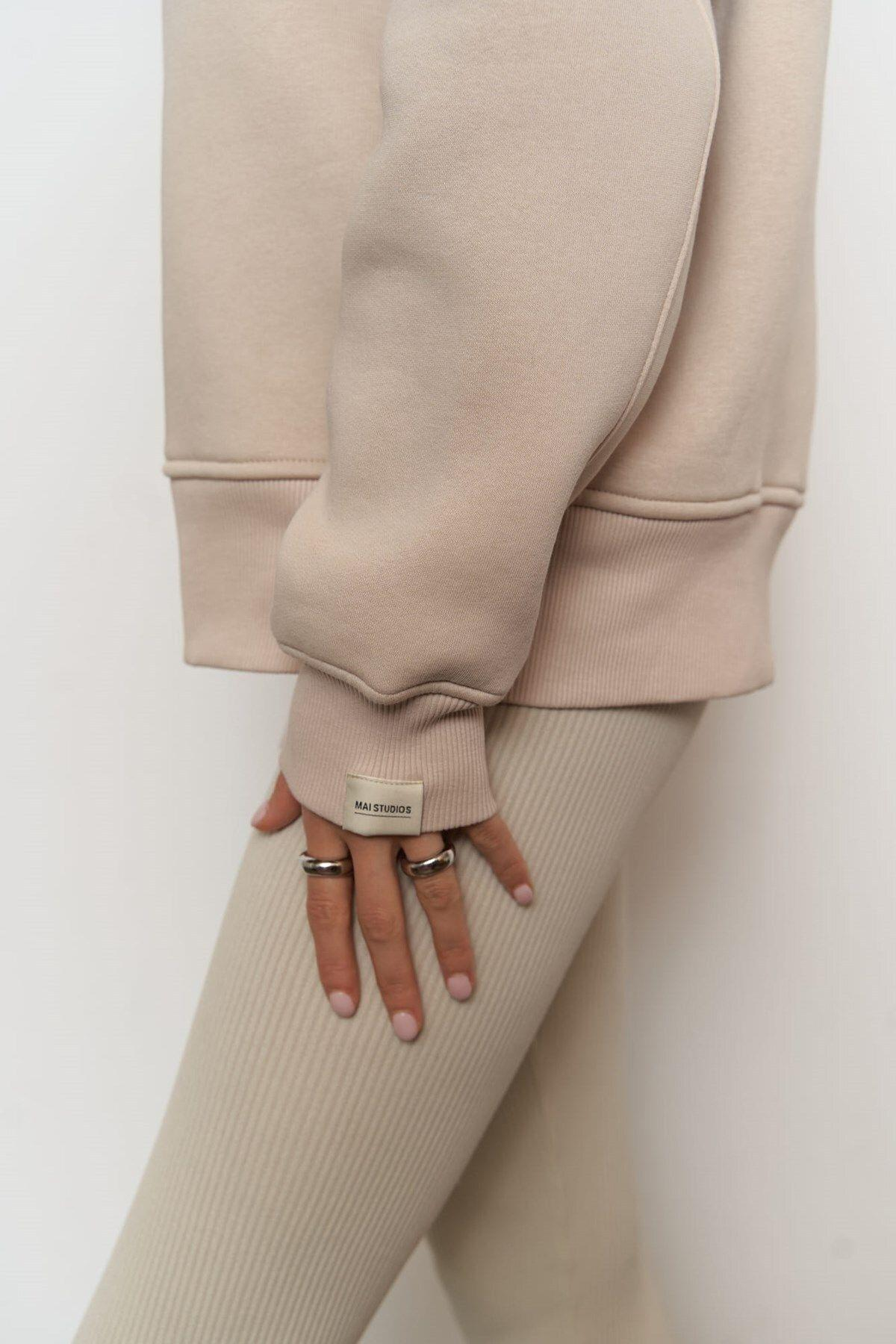 Street Studios Beige Oversize Sweatshirt