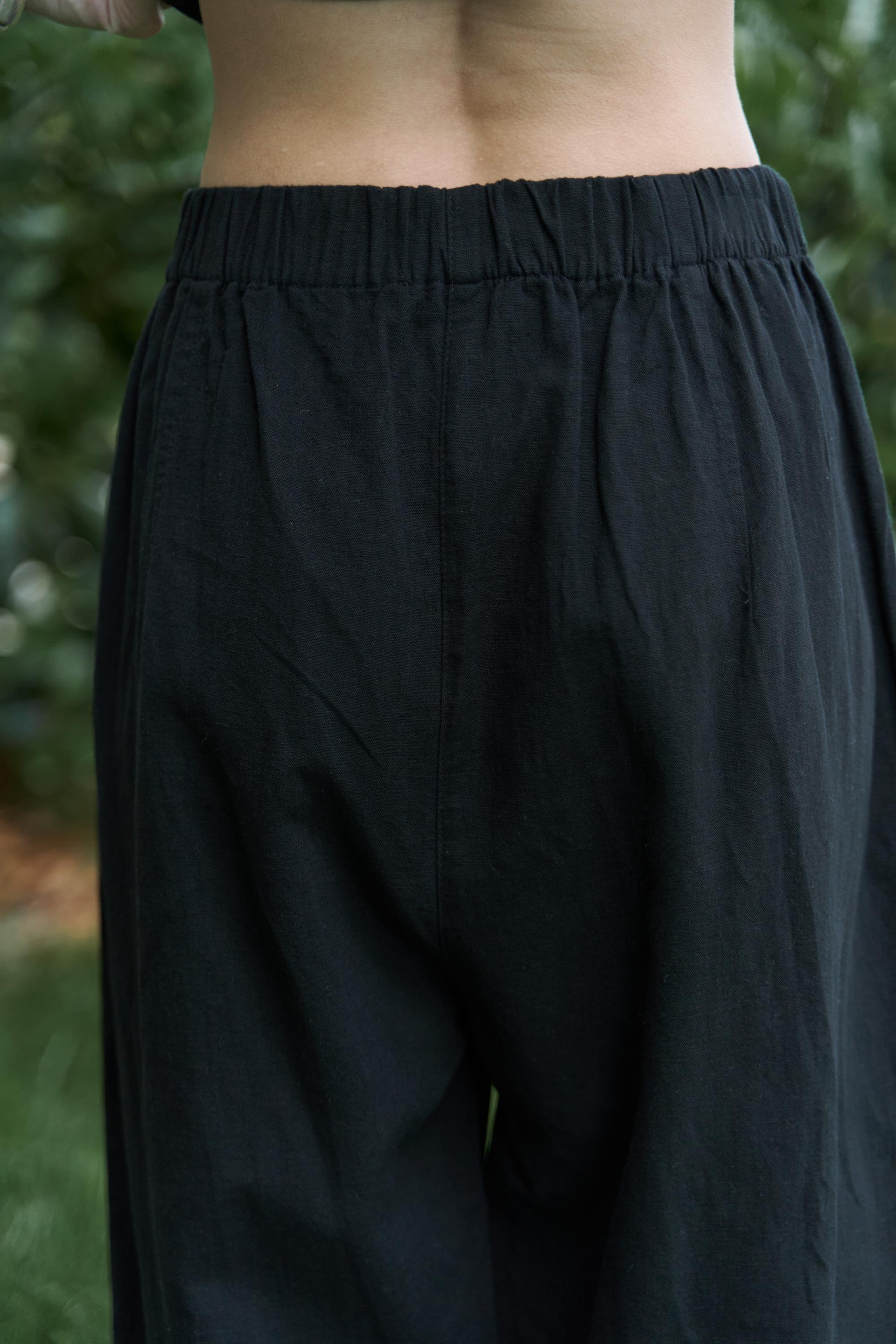 Struana Kruvaze Siyah Crop Pantolon Takım