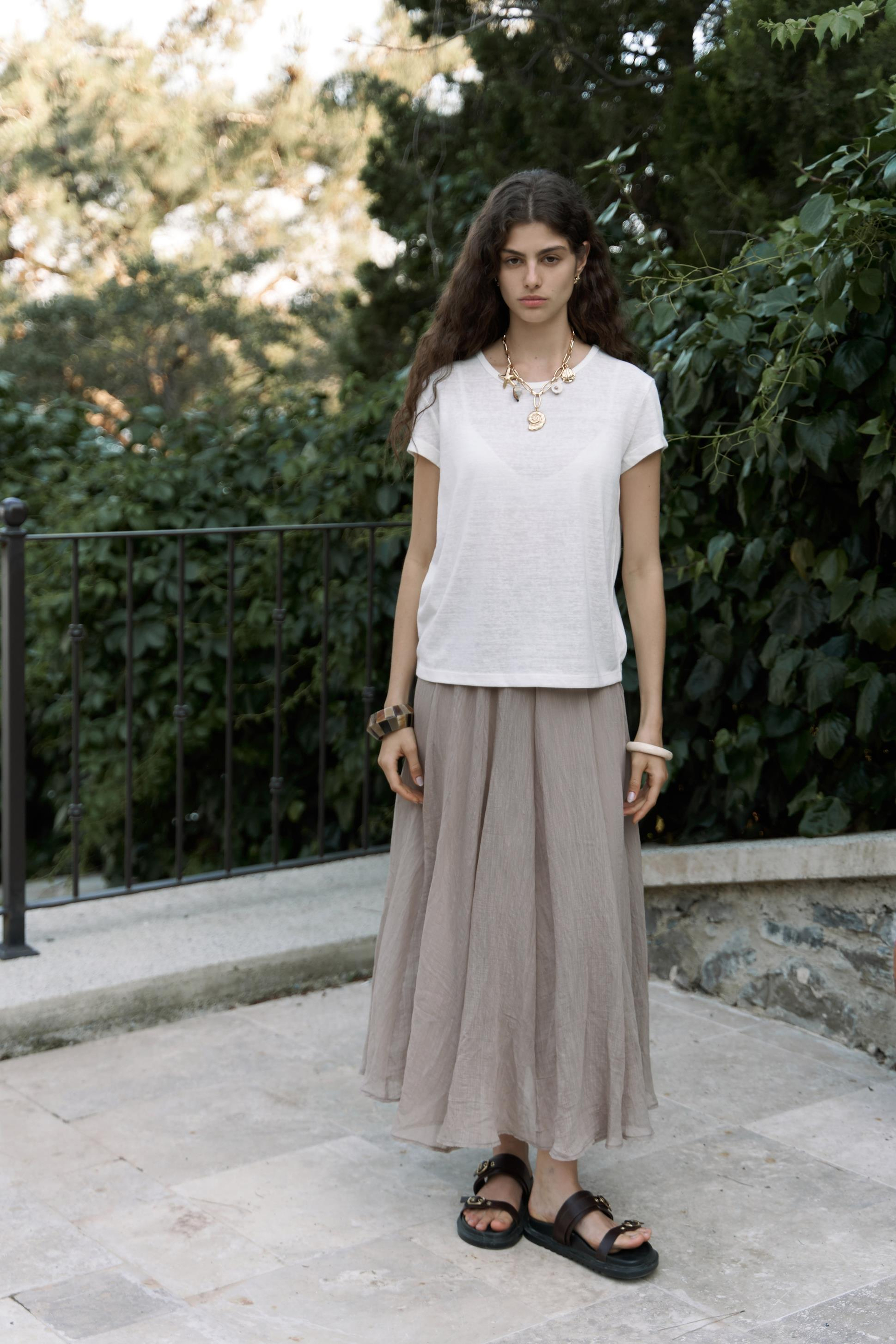 Suva Kısa Kol Ekru T-Shirt