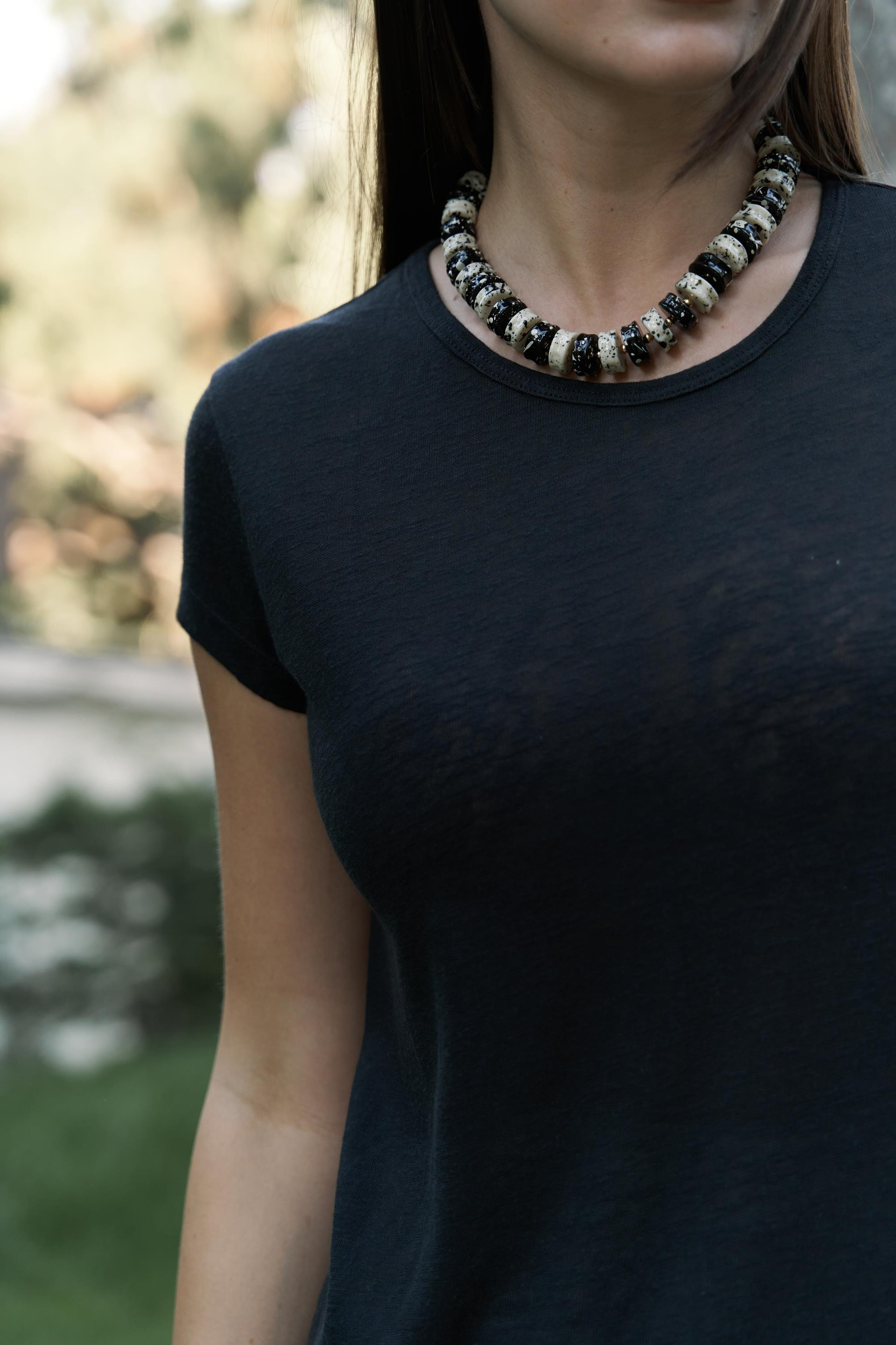 Suva Kısa Kol Siyah T-Shirt