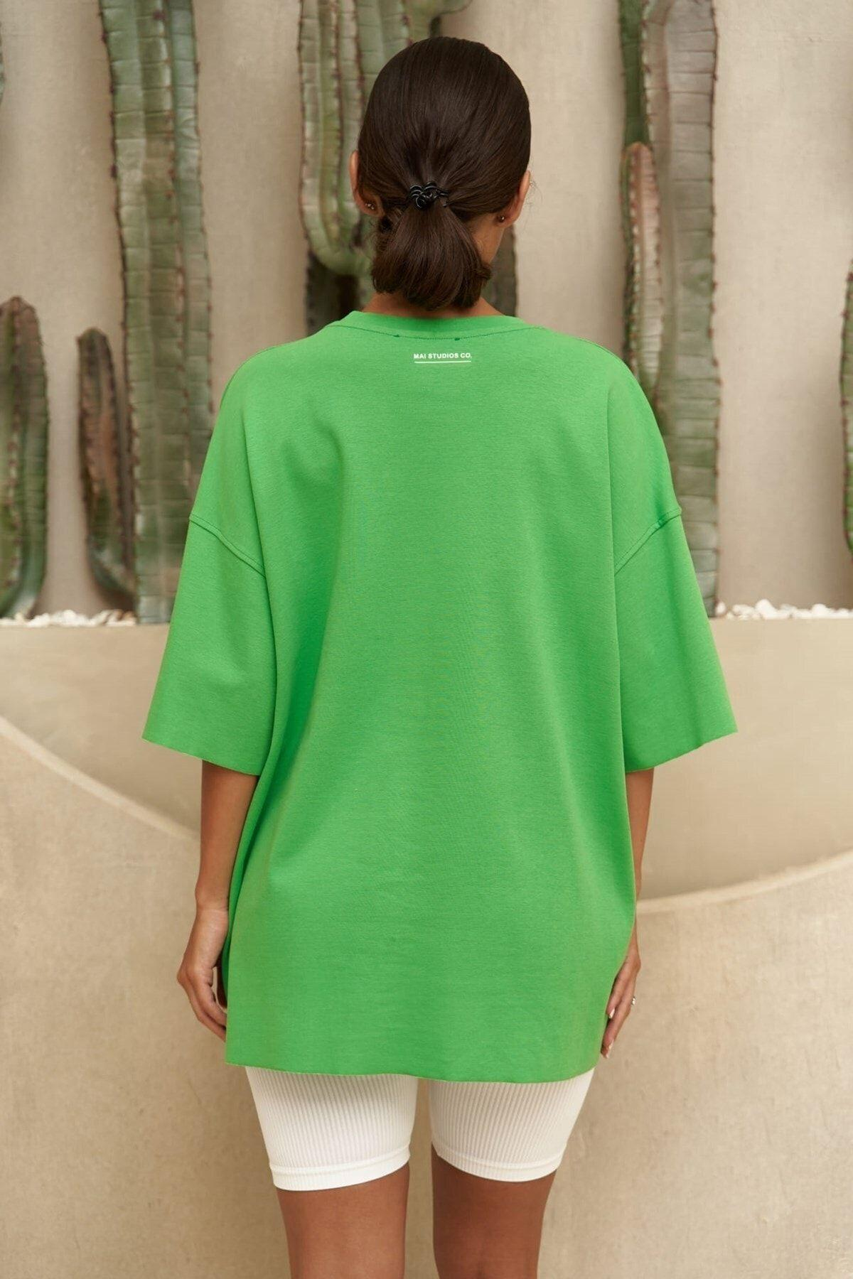 Taylor Oversized Green T-Shirt