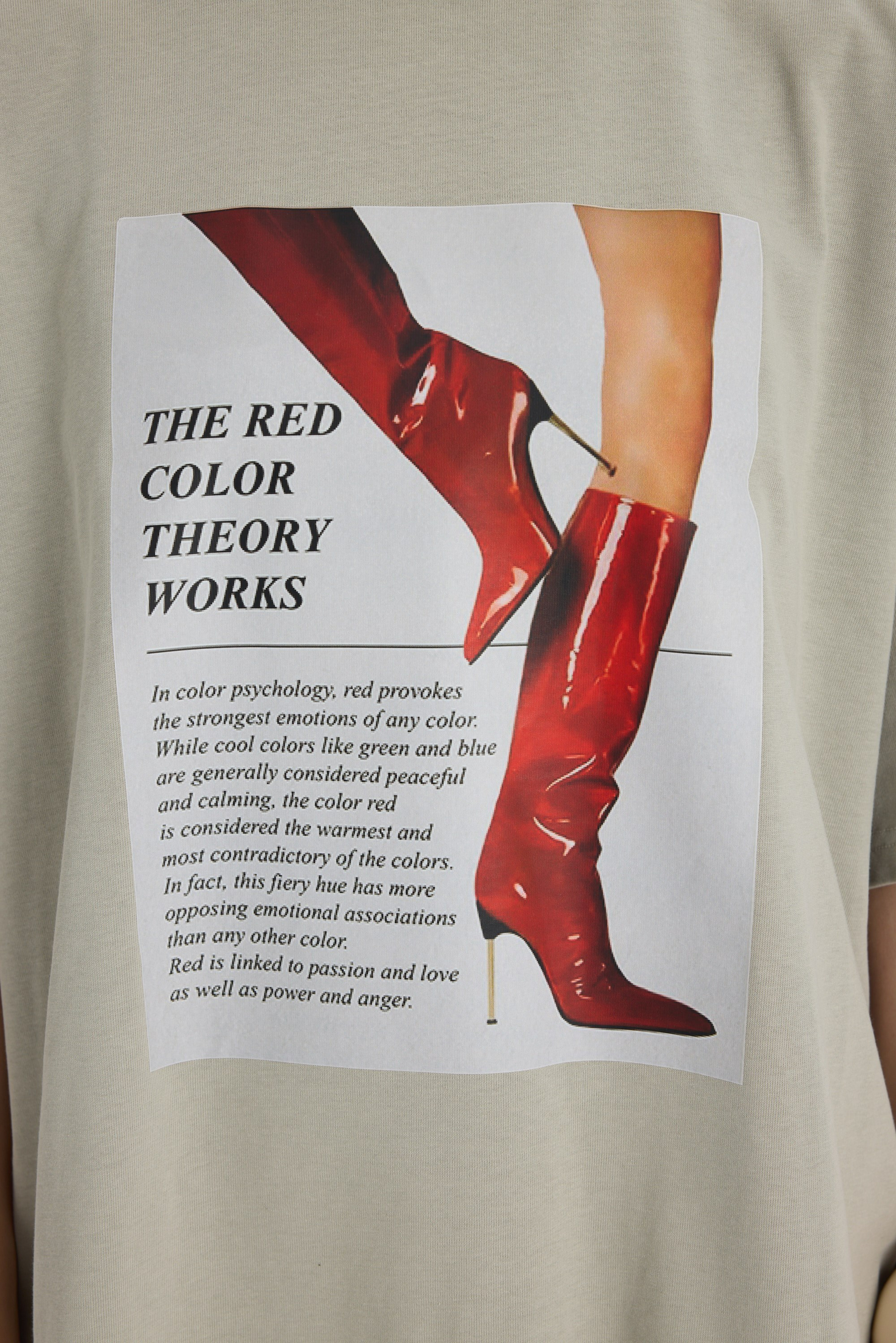 Theory Oversize Gri T-Shirt