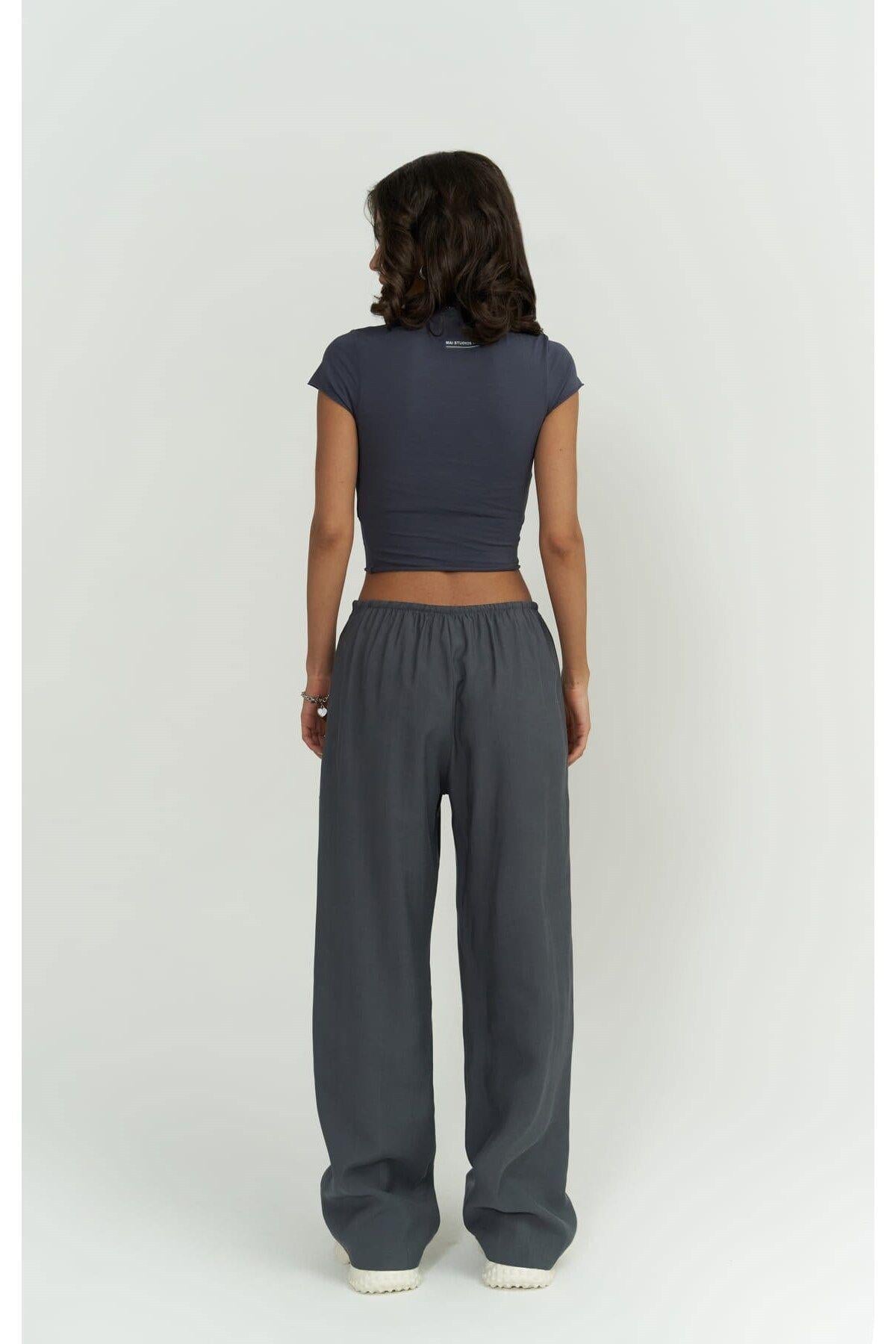 Mai Collection Toppin Anthracite Crop