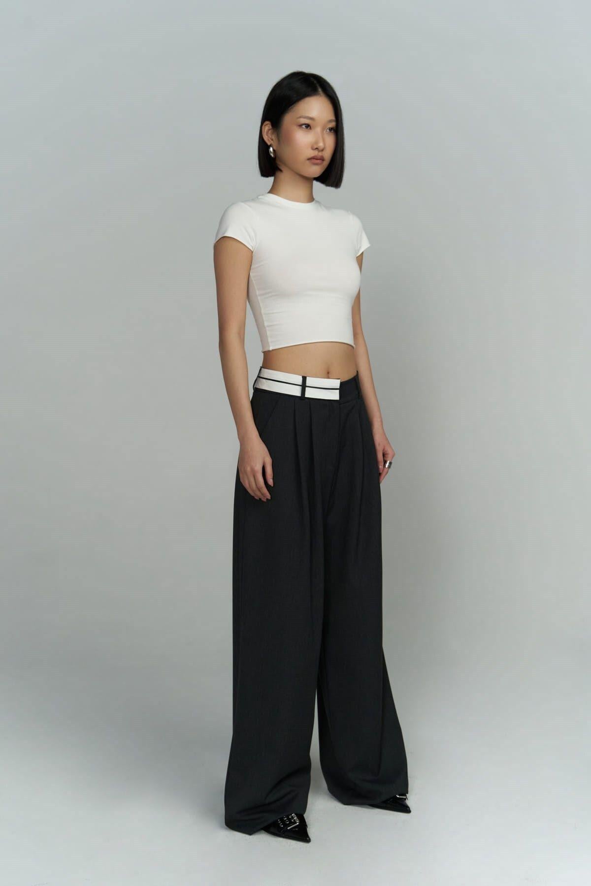 Mai Collection Toppin White Crop