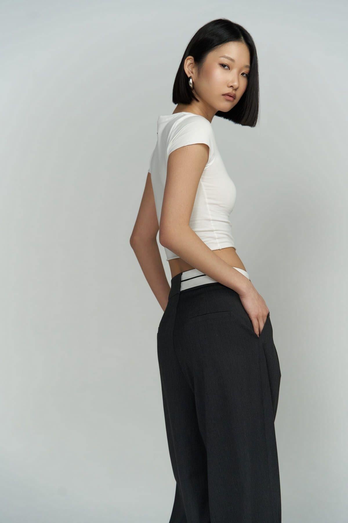 Mai Collection Toppin White Crop