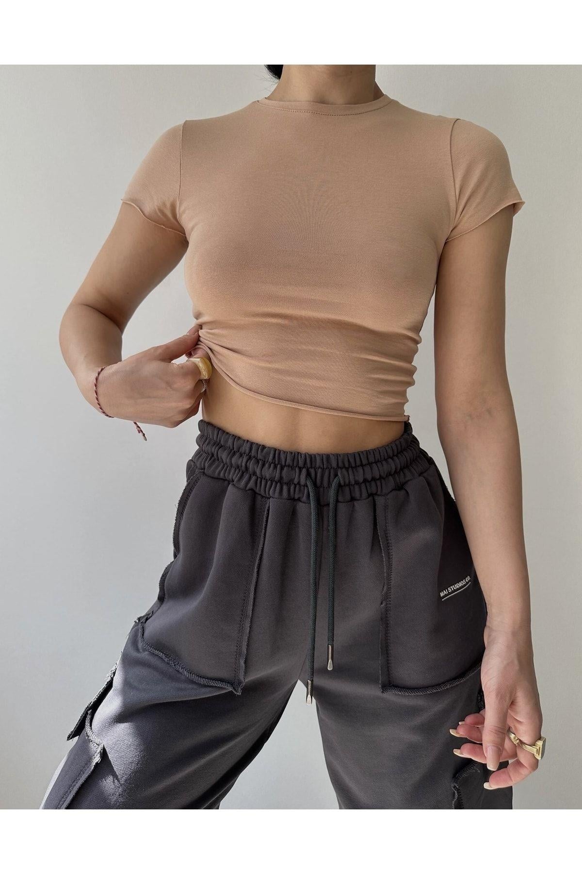 Toppin Caramel Jersey Crop