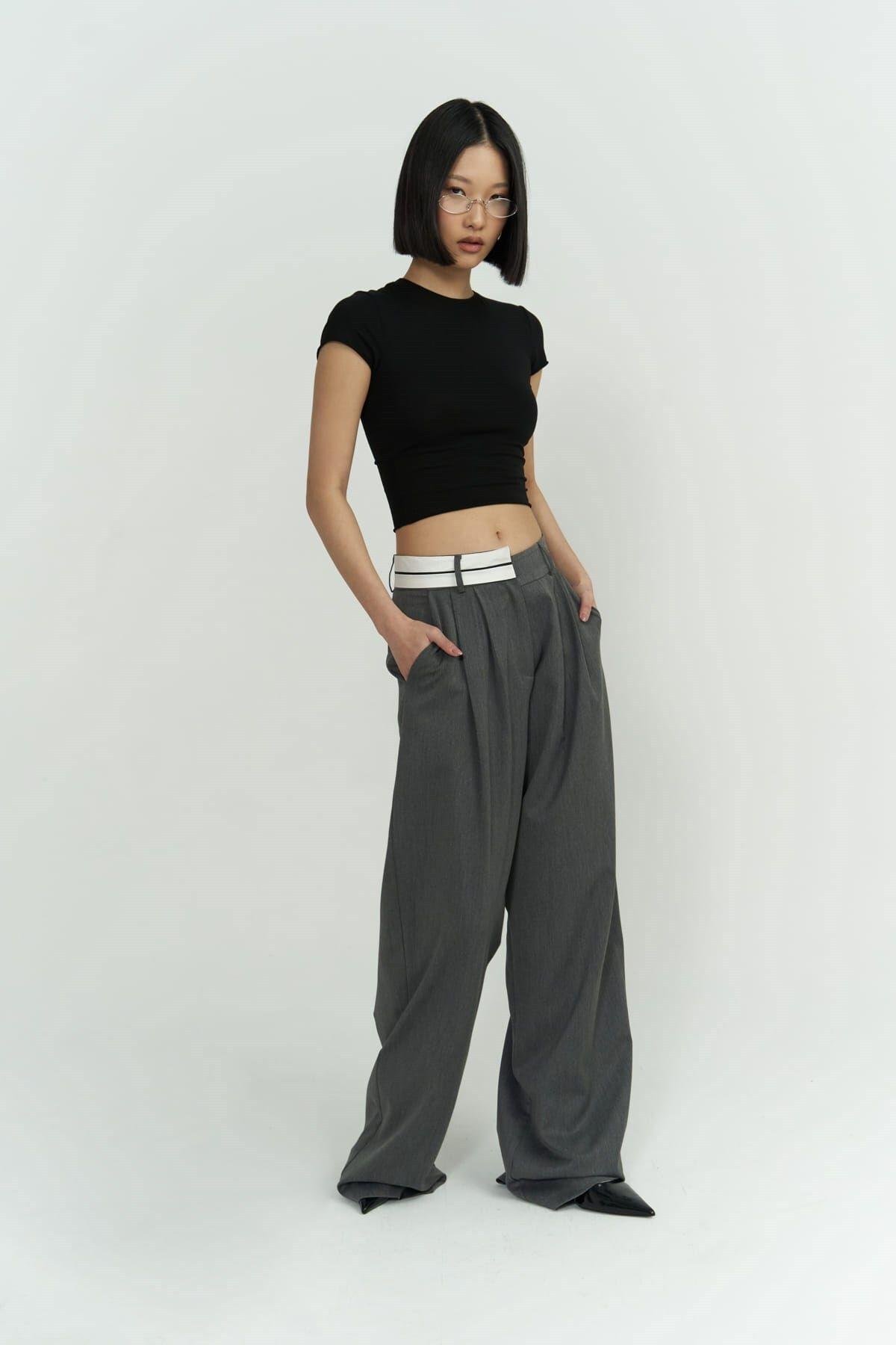 Toppin Siyah Penye Crop