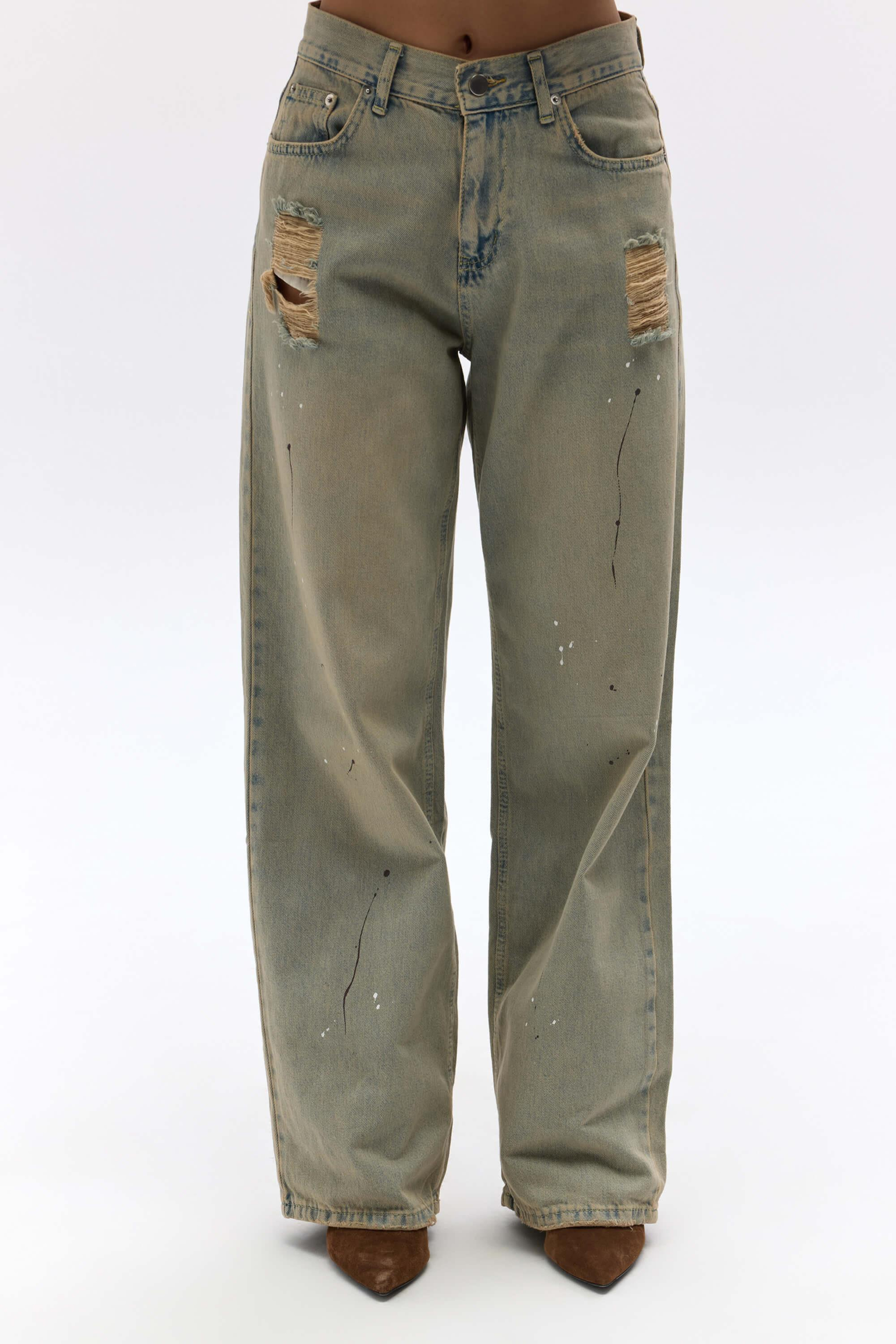 Touch Dusty Green Jean Pants