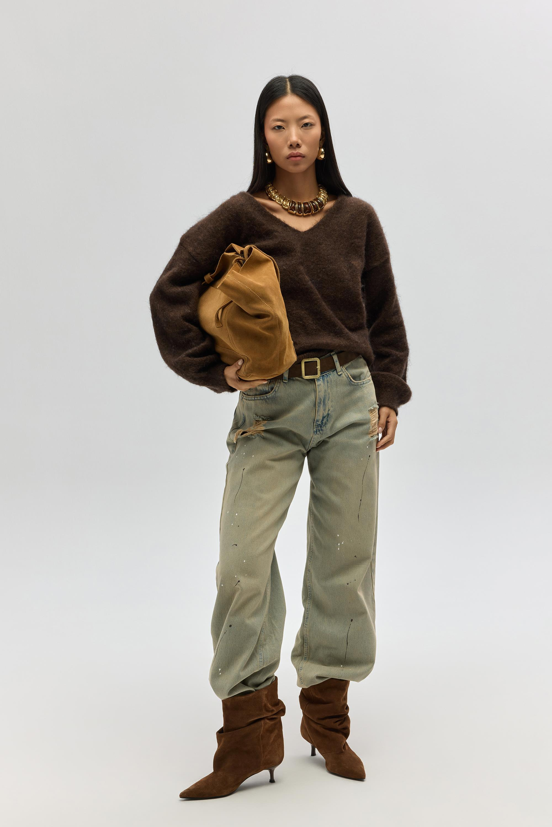 Touch Dusty Green Jean Pants