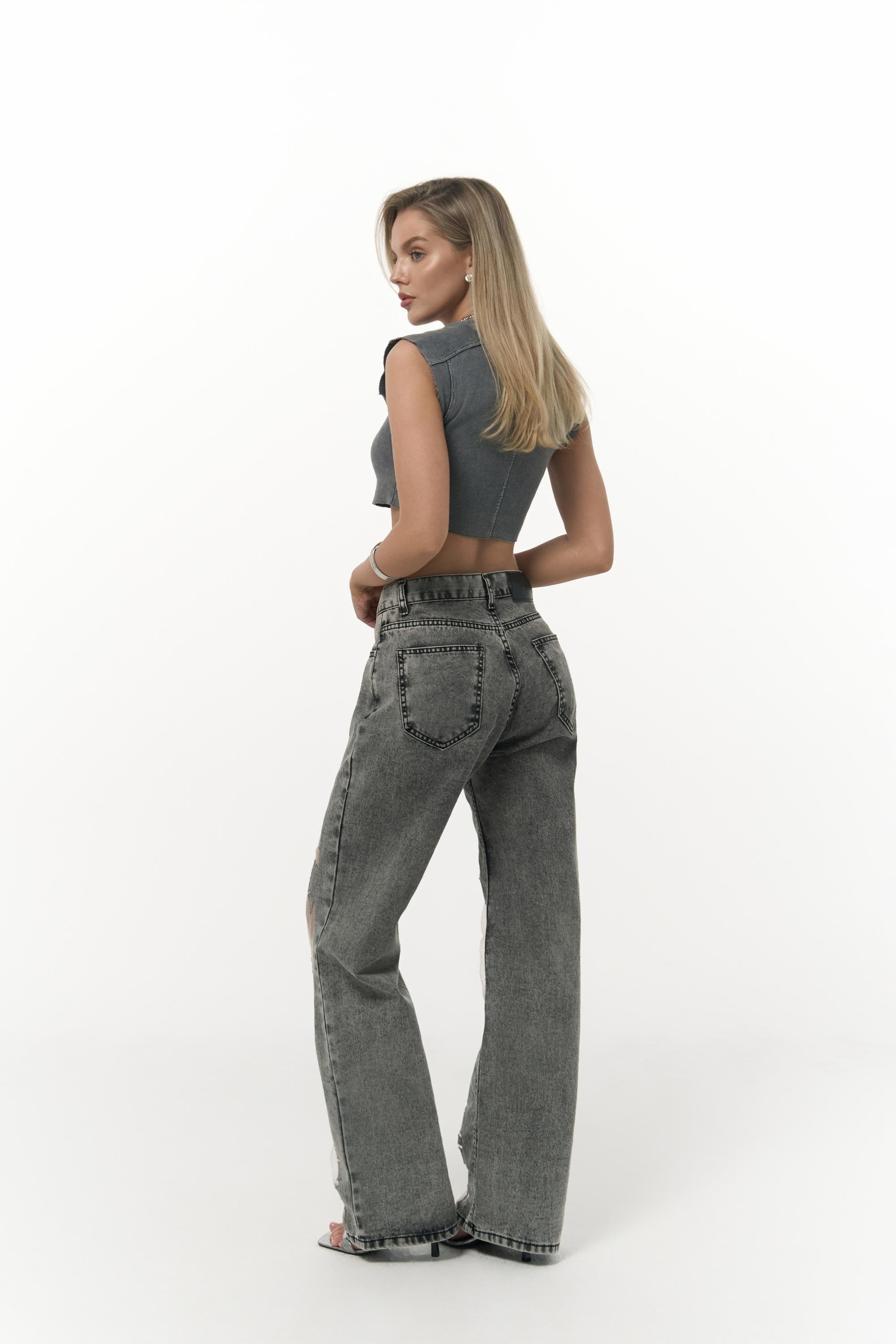 Trixie Füme Transparan Jean Pantolon