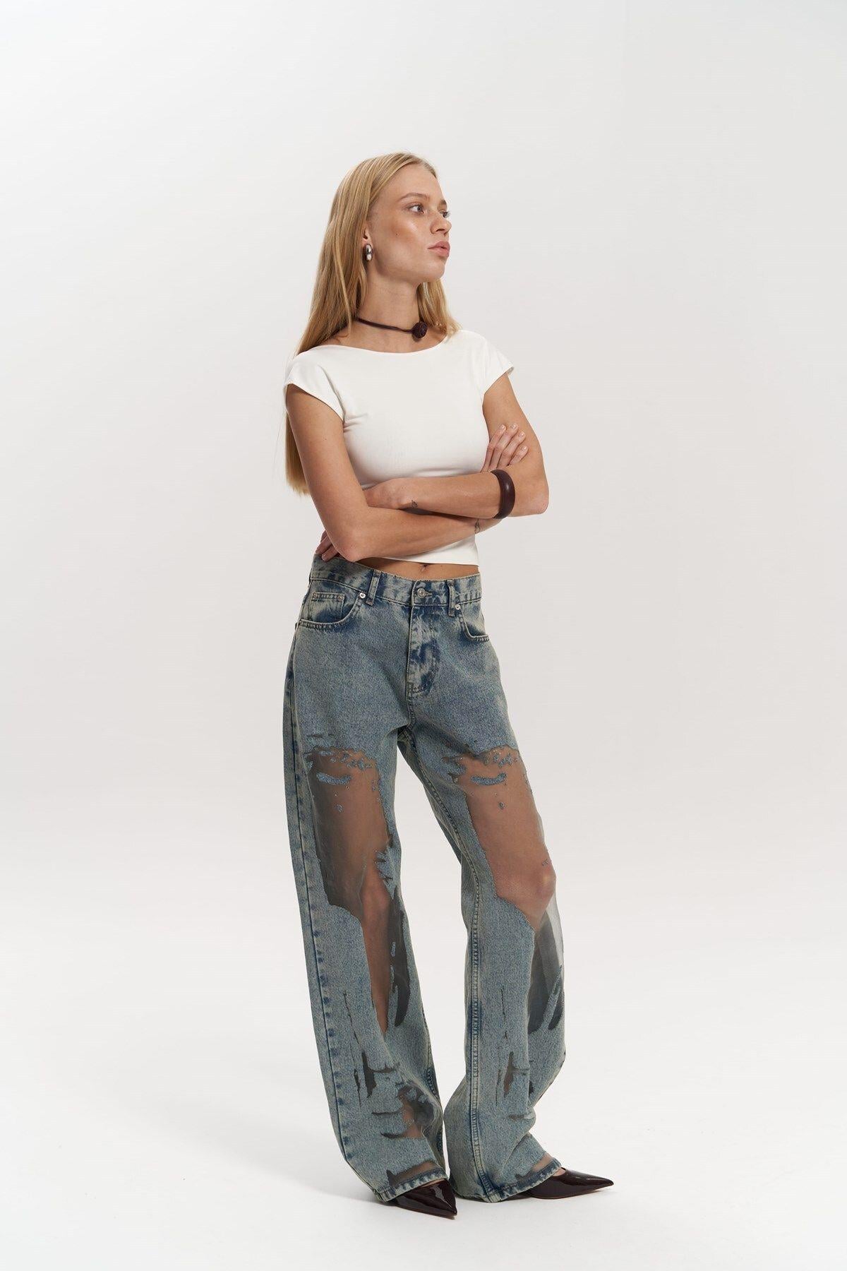 Trixie Blue Transparent Jeans